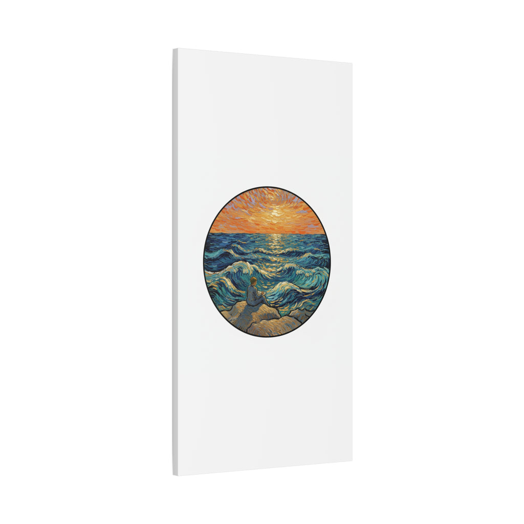 Presidential Sunset Figure Canvas — Ocean Edition