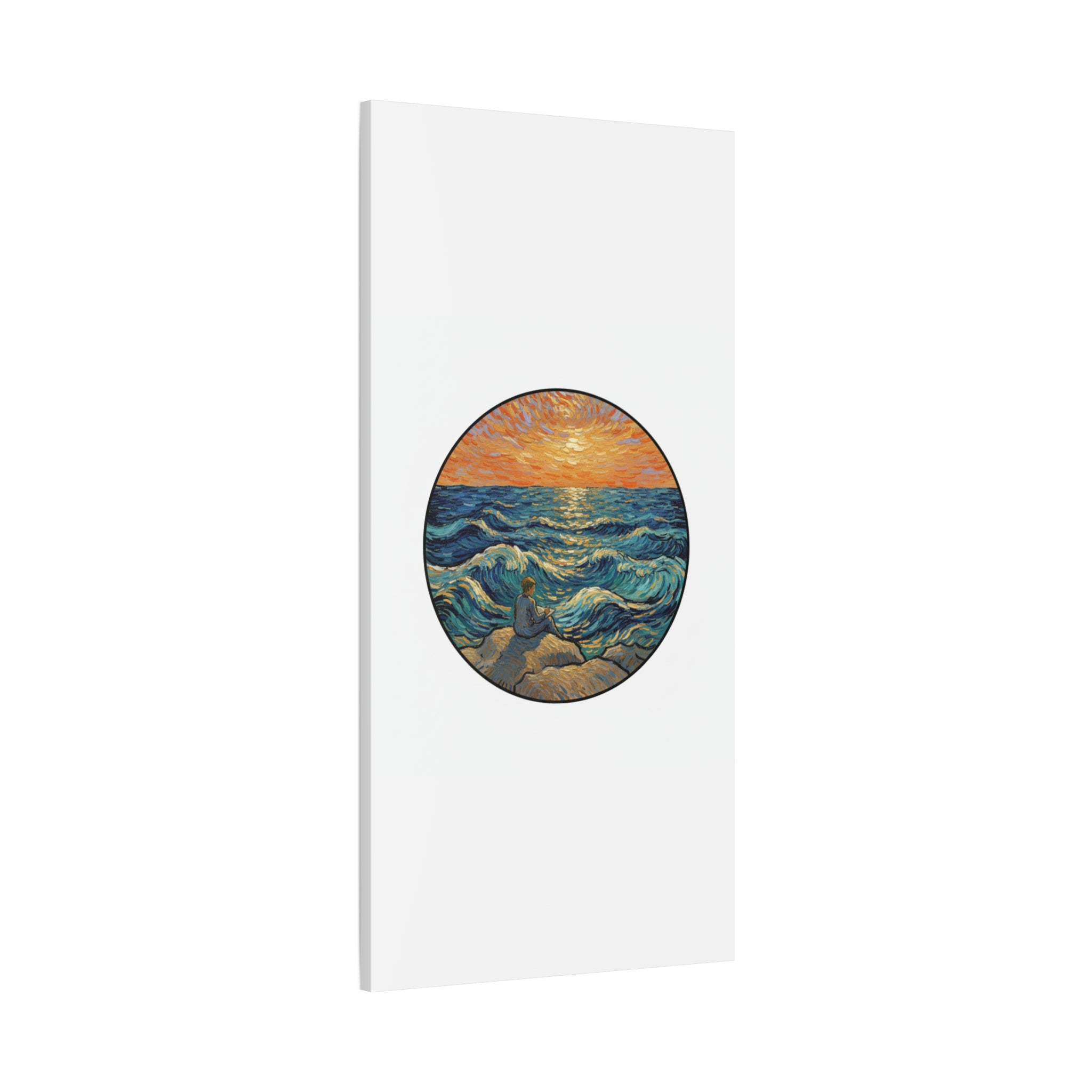 Presidential Sunset Figure Canvas — Ocean Edition