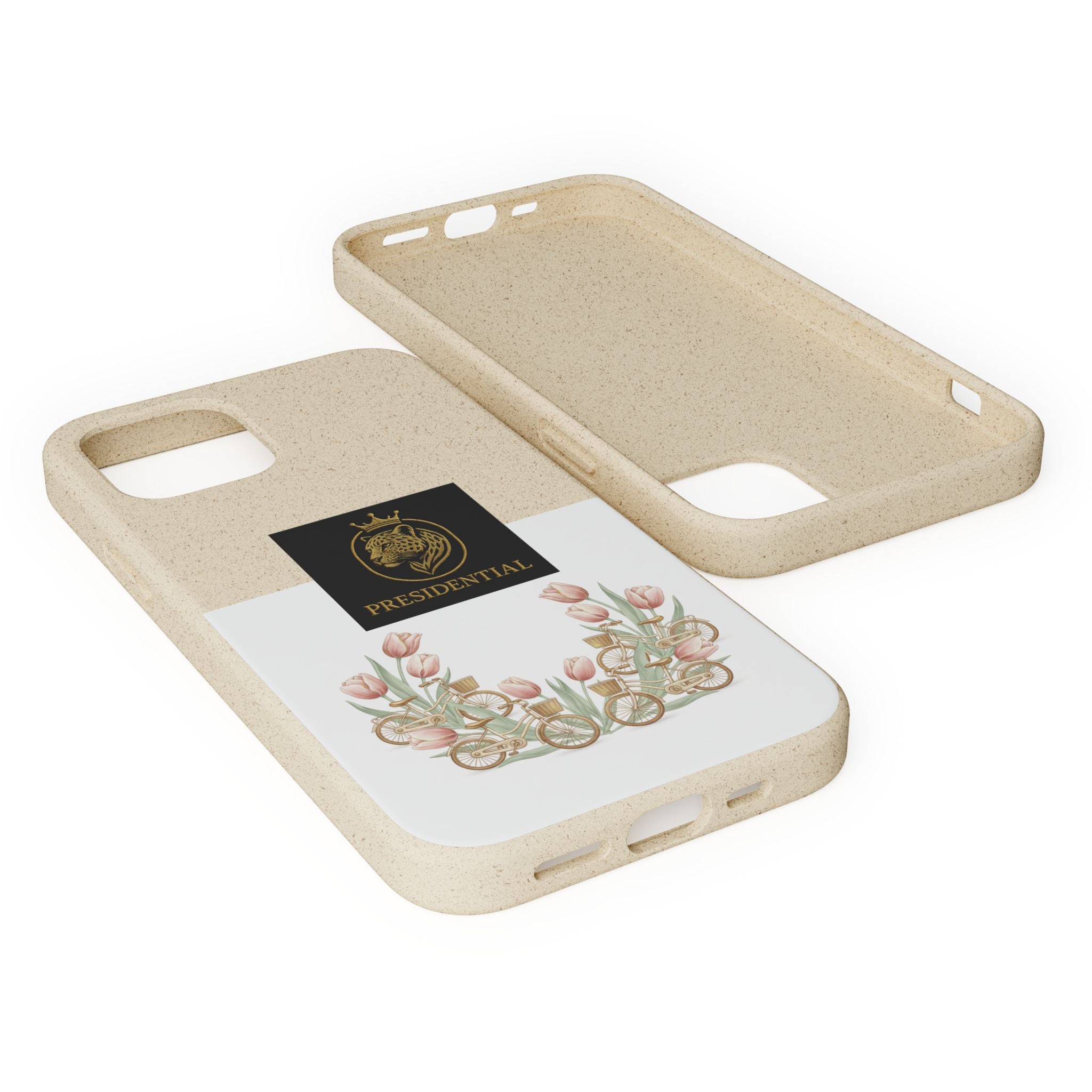 Biodegradable Phone Case — Presidential Lion Crest with Floral Wreath