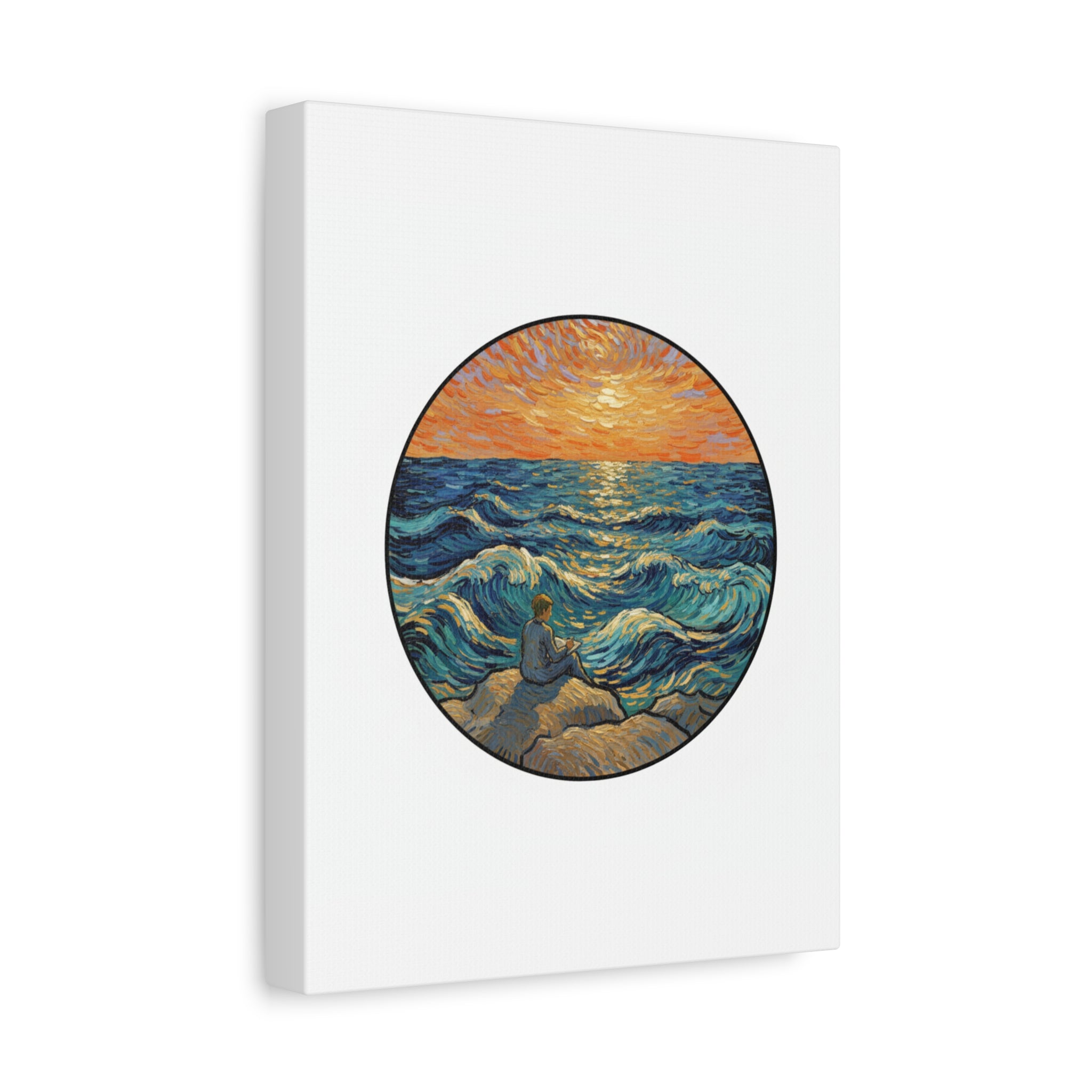 Presidential Sunset Figure Canvas — Ocean Edition