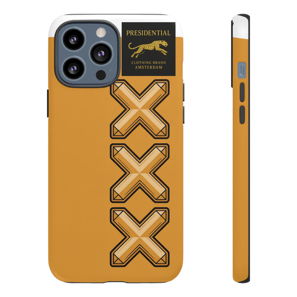 Amsterdam XXX Gold Tough Phone Case – Presidential Lion Design