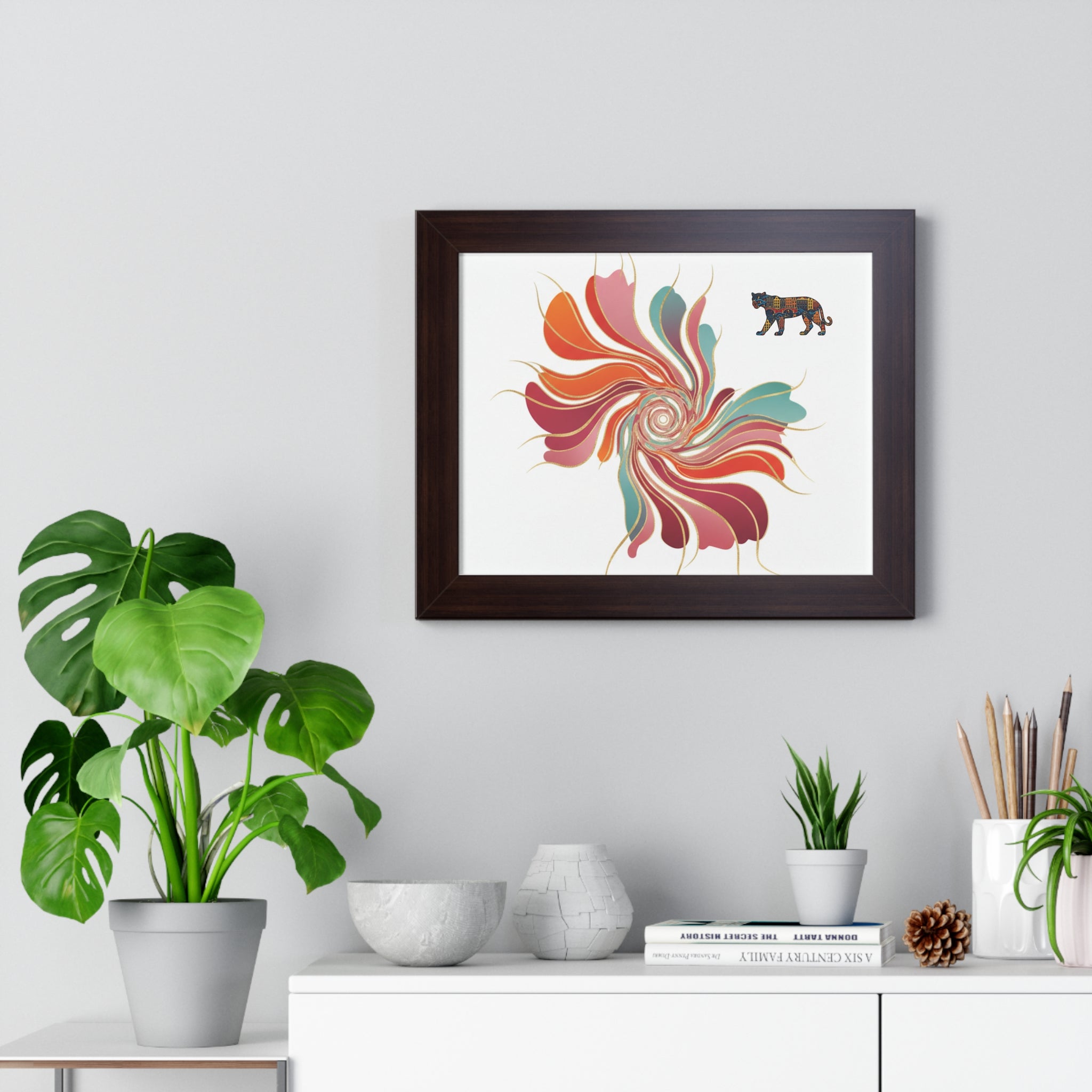 Presidential Floral Swirl Poster — Abstract Edition