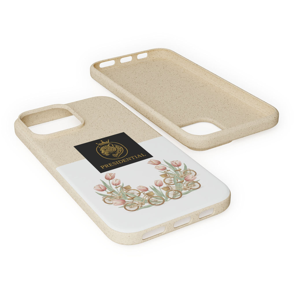 Biodegradable Phone Case — Presidential Lion Crest with Floral Wreath