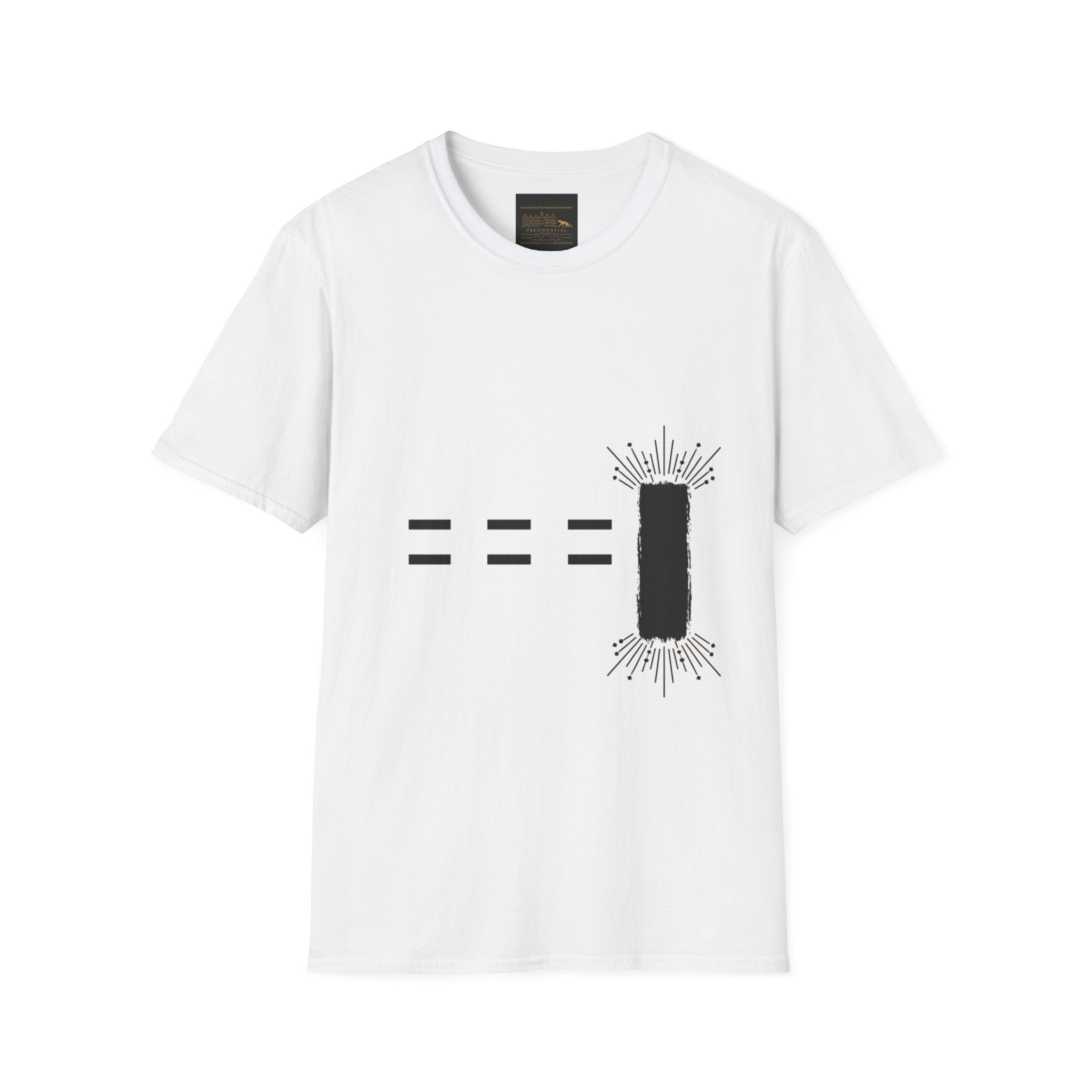 T-Shirt — Minimalist Morse Code 'Light' Design