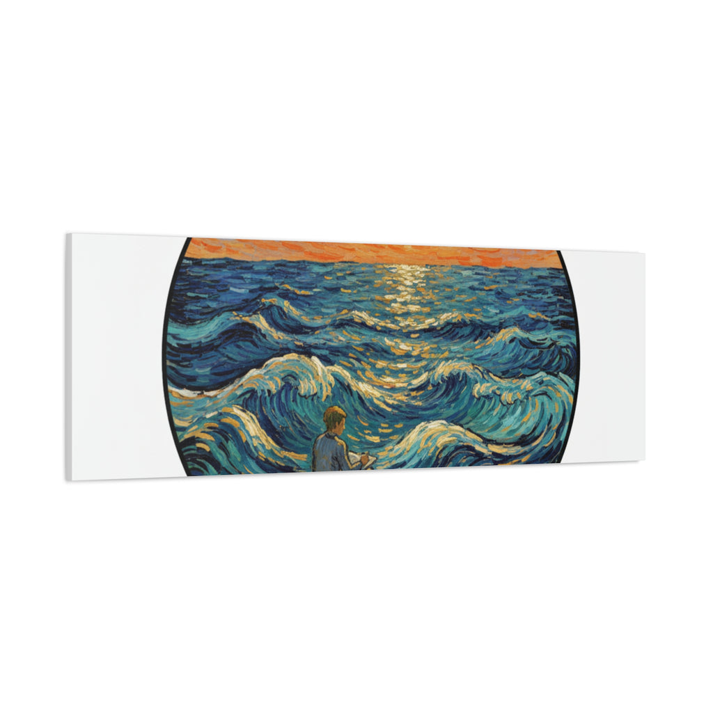 Presidential Sunset Figure Canvas — Ocean Edition