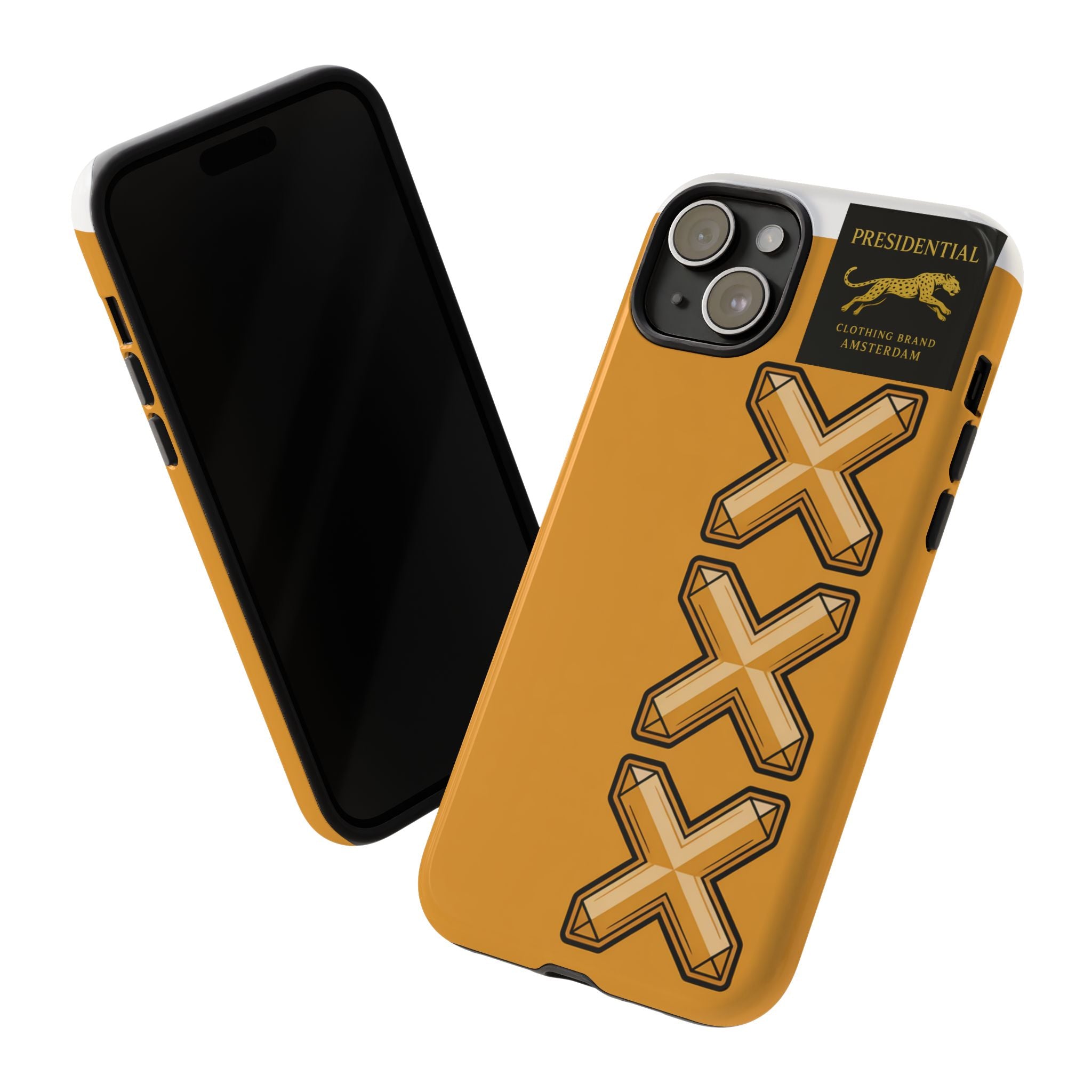 Amsterdam XXX Gold Tough Phone Case – Presidential Lion Design