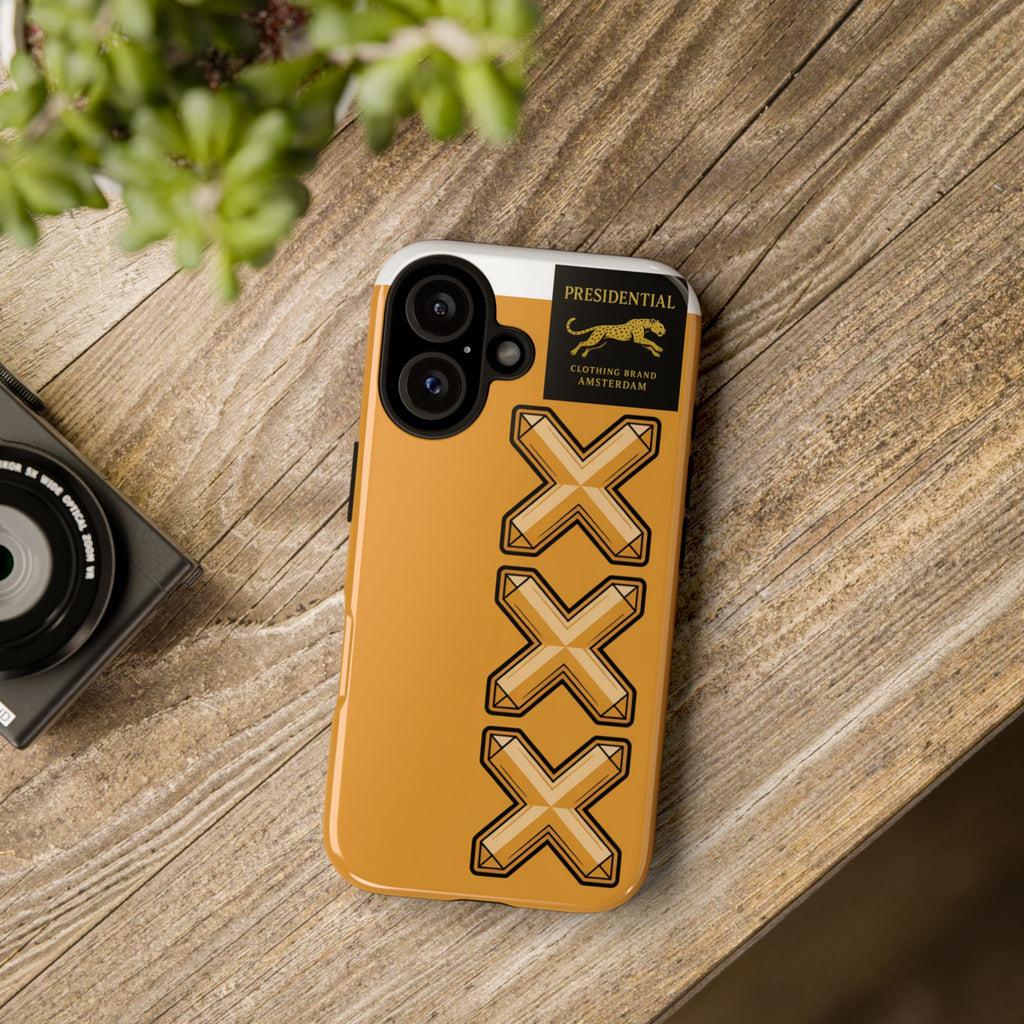 Amsterdam XXX Gold Tough Phone Case – Presidential Lion Design