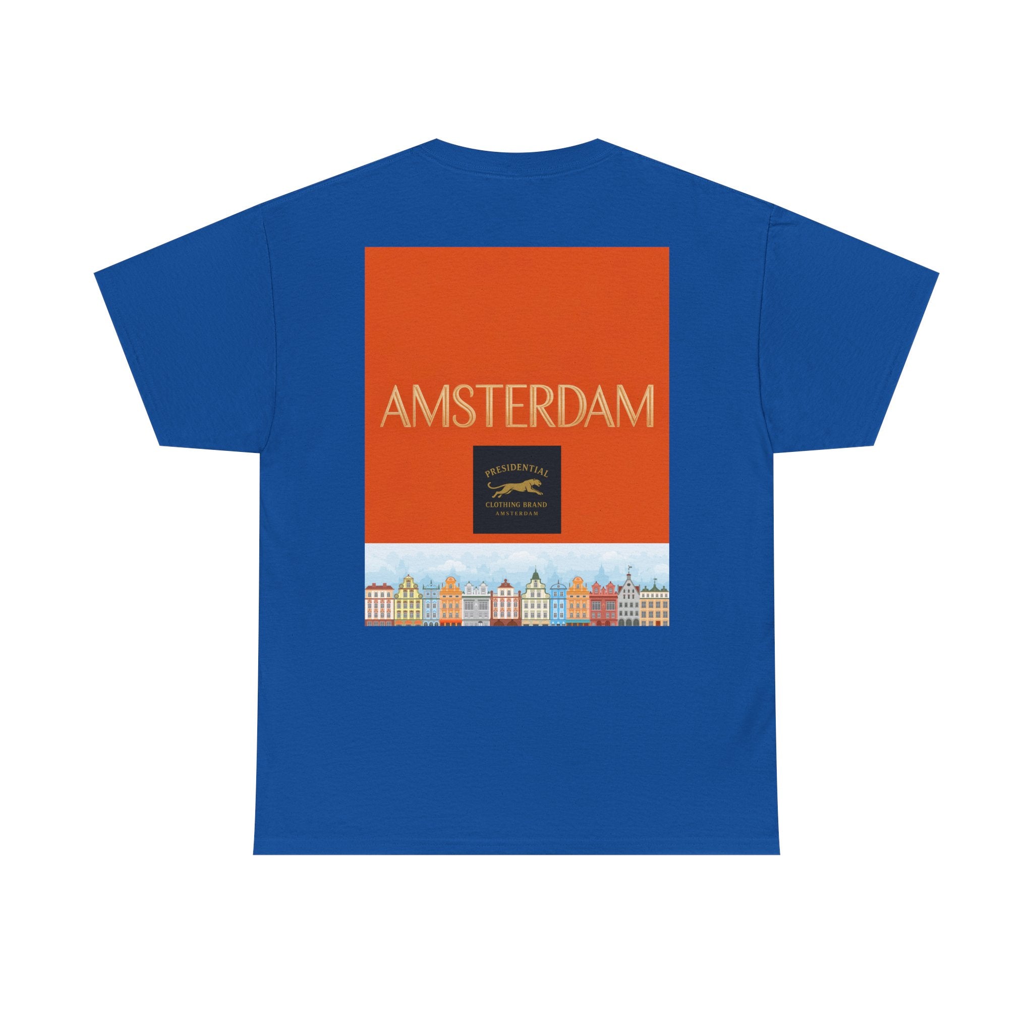 Amsterdam Tulip Graphic Tee — Vintage Cityscape Travel T‑Shirt