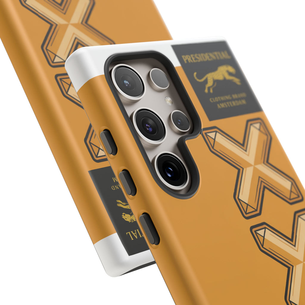 Amsterdam XXX Gold Tough Phone Case – Presidential Lion Design