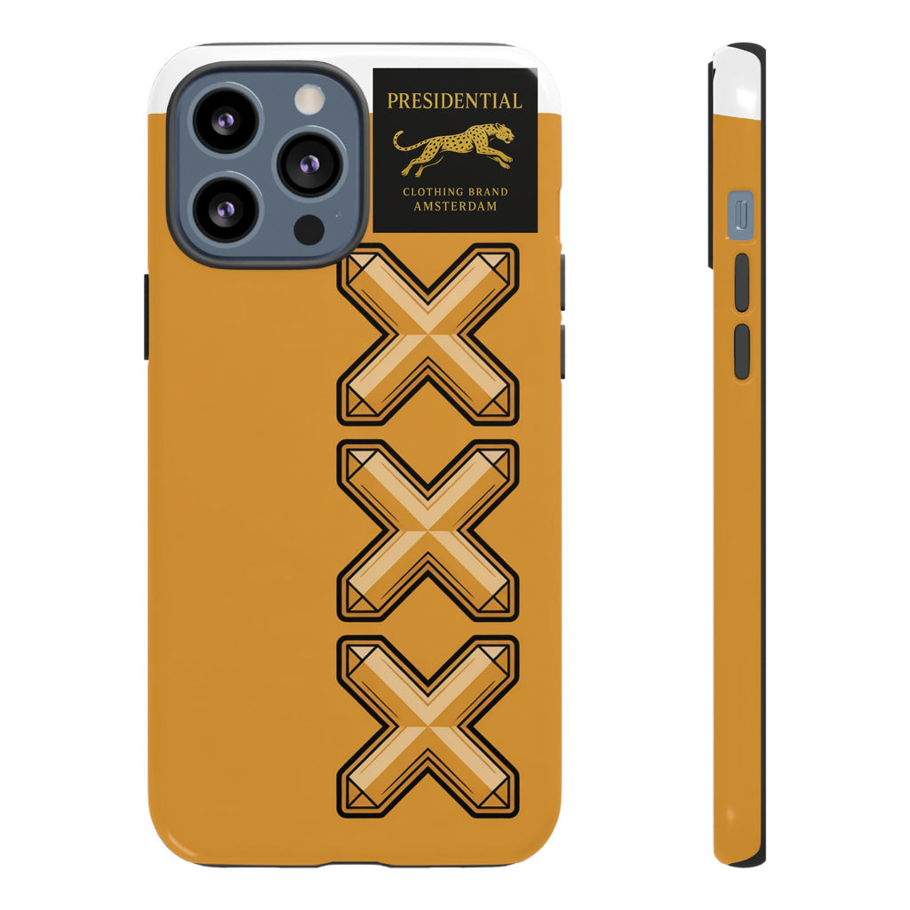 Amsterdam XXX Gold Tough Phone Case – Presidential Lion Design