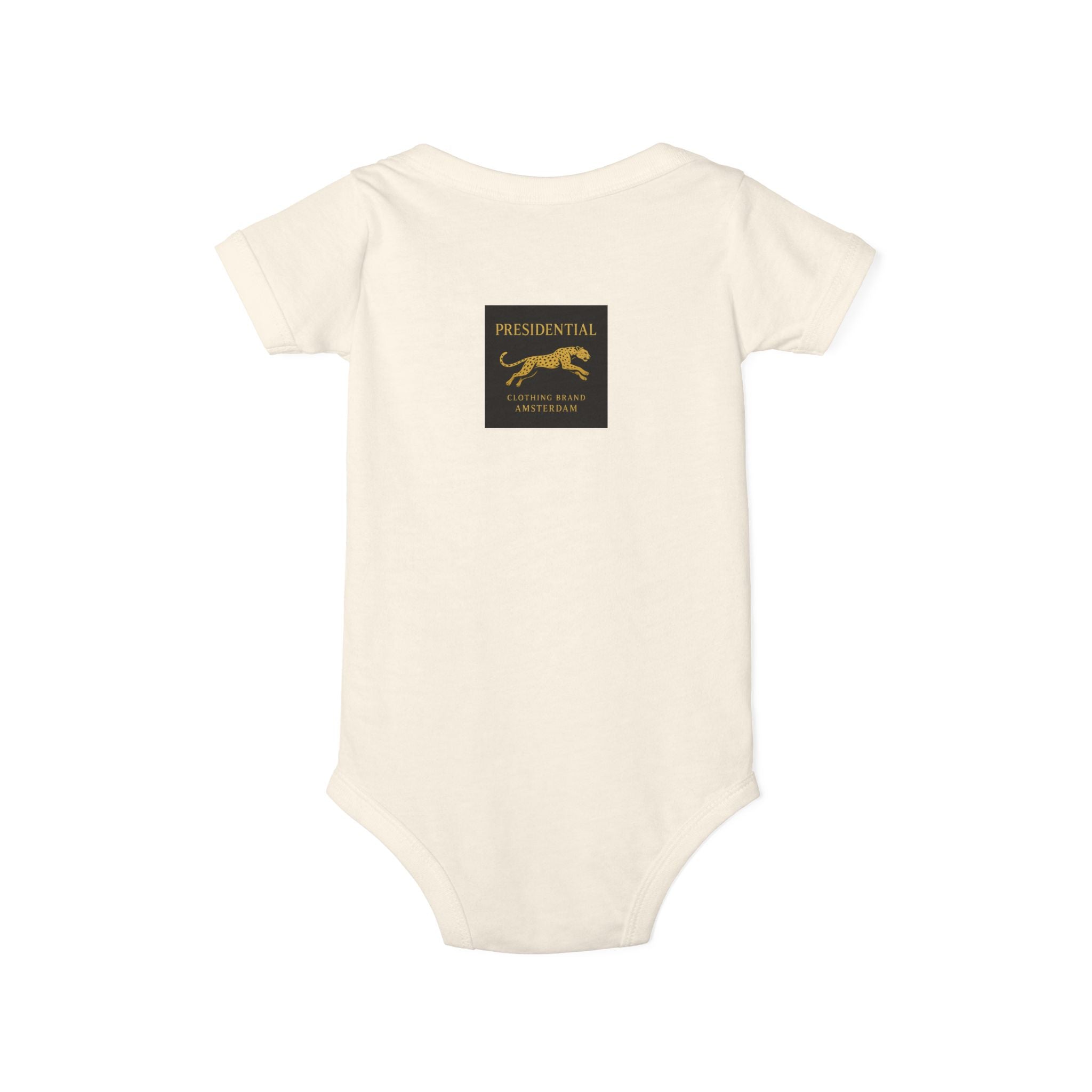 Infant One-Piece Bodysuit — 'Presidential' Gold Lion Logo Baby Bodysuit