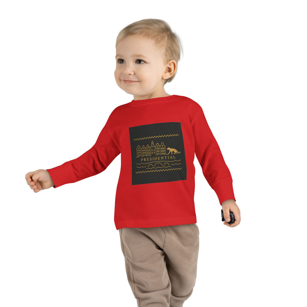 Presidential Leopard Toddler Long Sleeve Tee