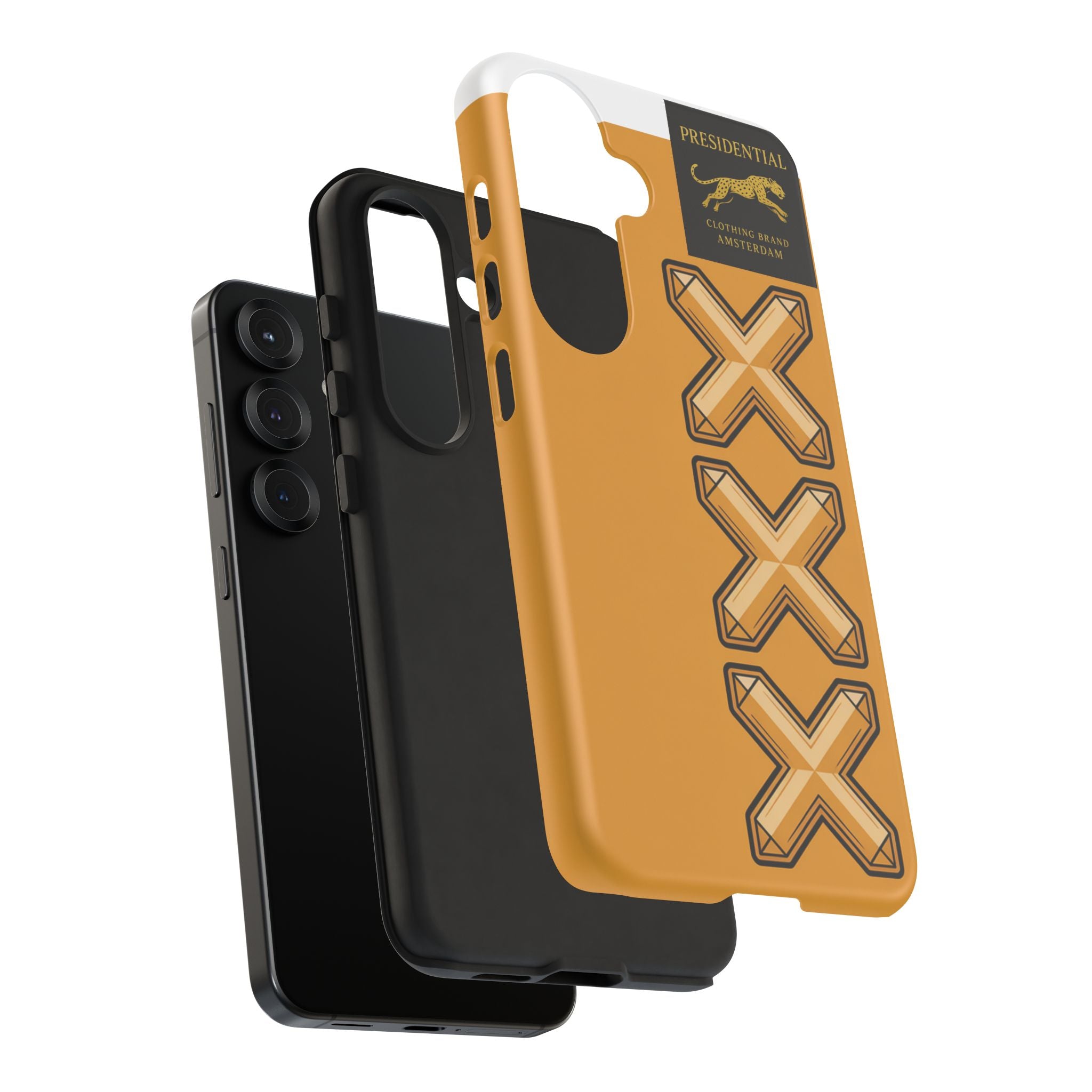 Amsterdam XXX Gold Tough Phone Case – Presidential Lion Design