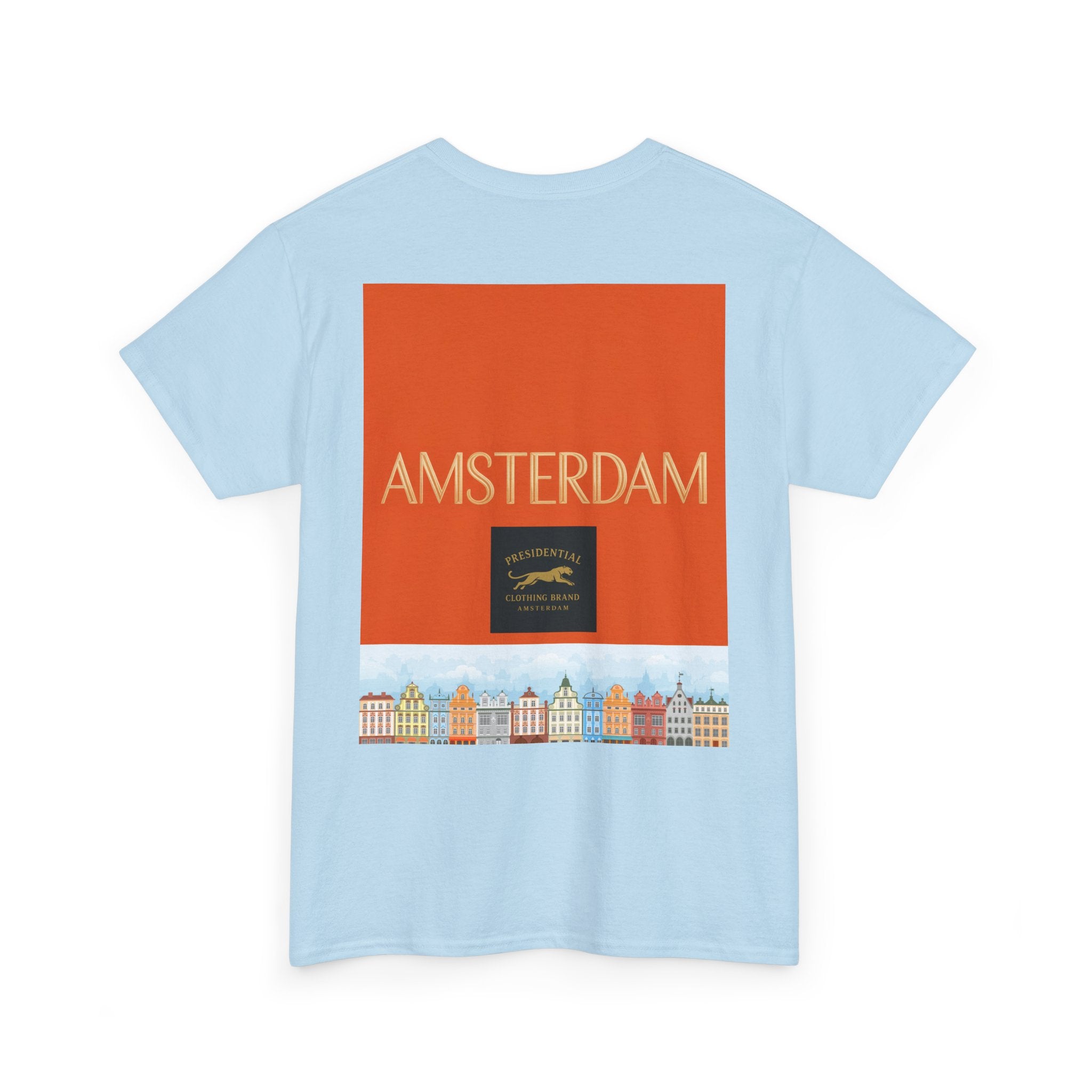 Amsterdam Tulip Graphic Tee — Vintage Cityscape Travel T‑Shirt