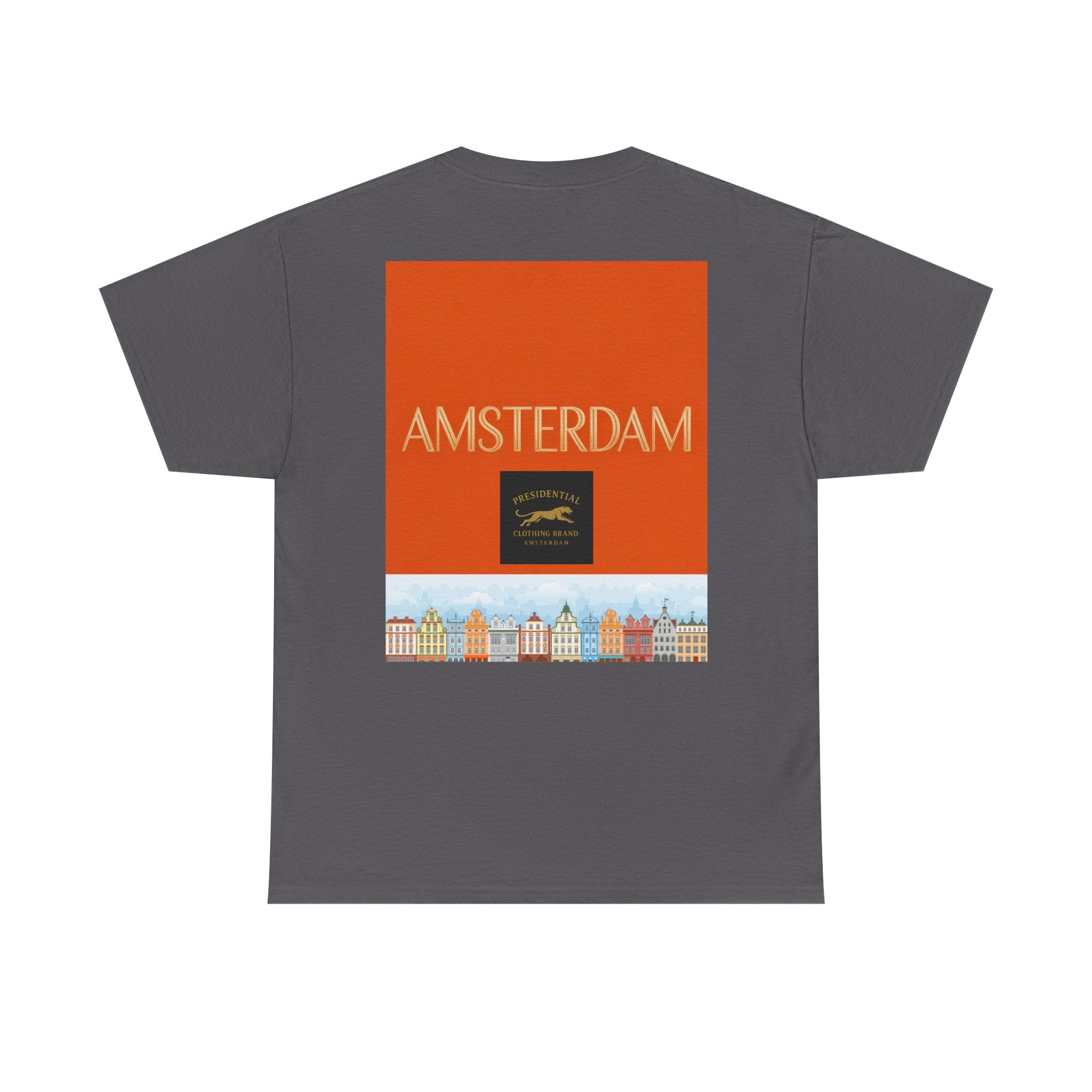 Amsterdam Tulip Graphic Tee — Vintage Cityscape Travel T‑Shirt