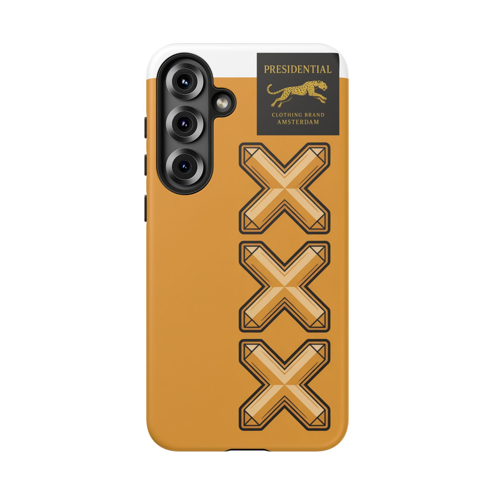 Amsterdam XXX Gold Tough Phone Case – Presidential Lion Design