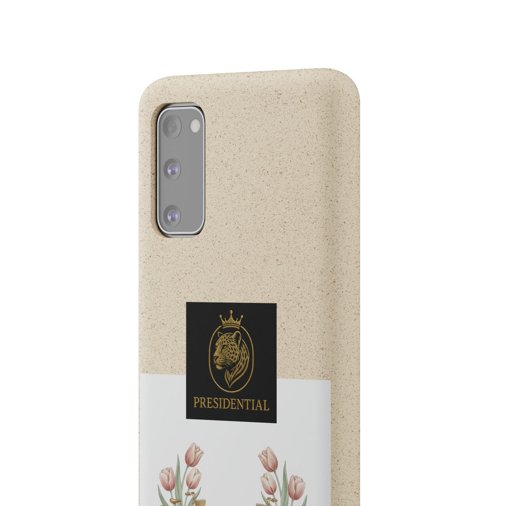 Biodegradable Phone Case — Presidential Lion Crest with Floral Wreath