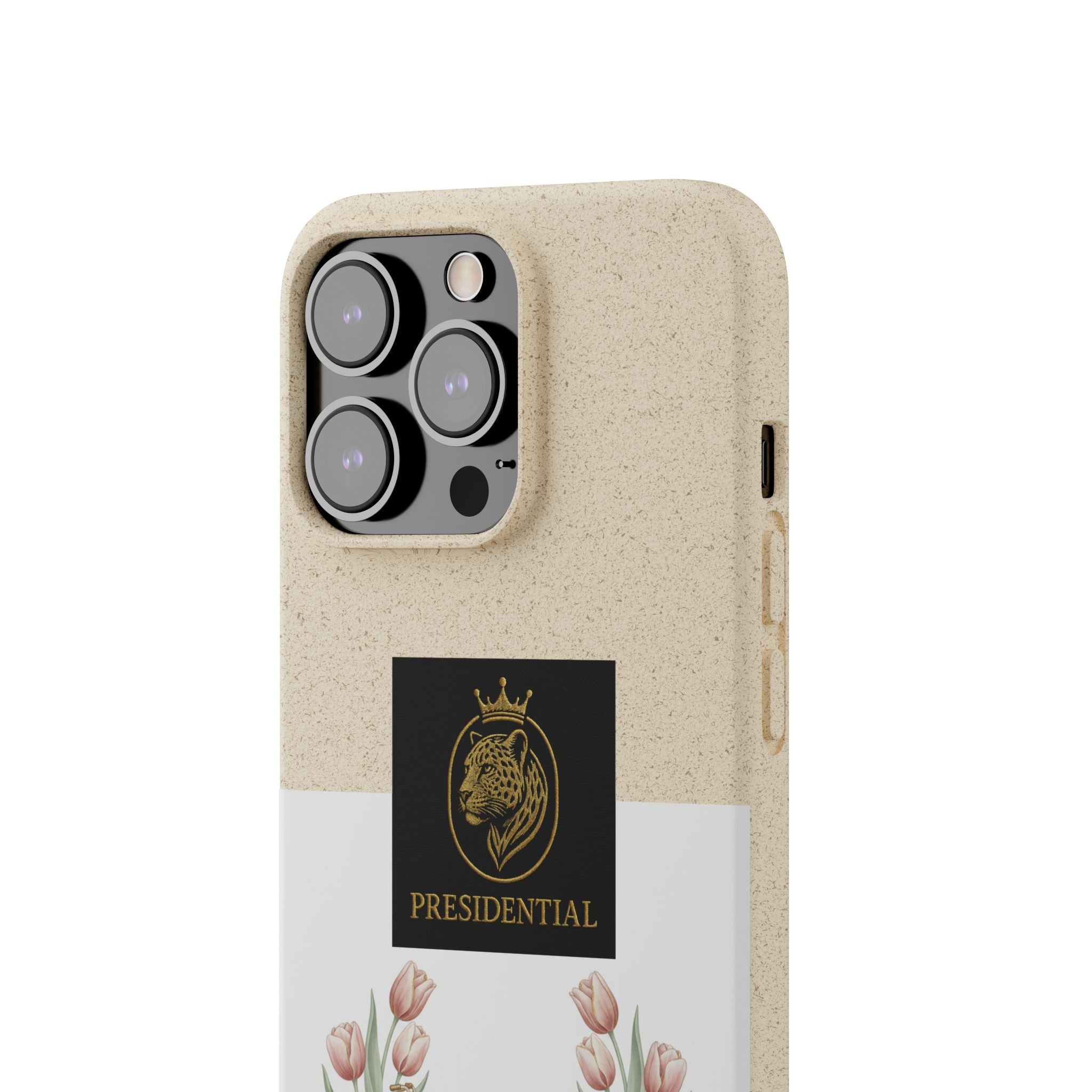 Biodegradable Phone Case — Presidential Lion Crest with Floral Wreath