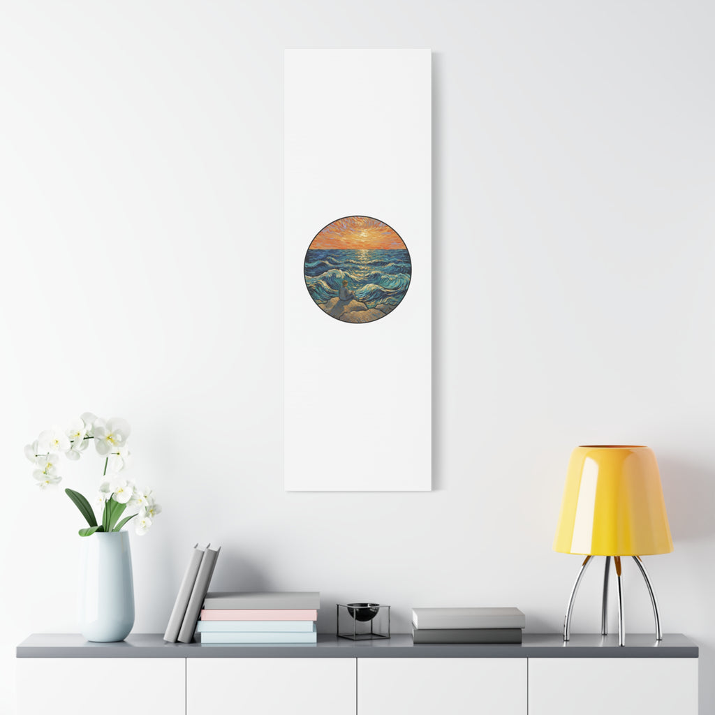 Presidential Sunset Figure Canvas — Ocean Edition