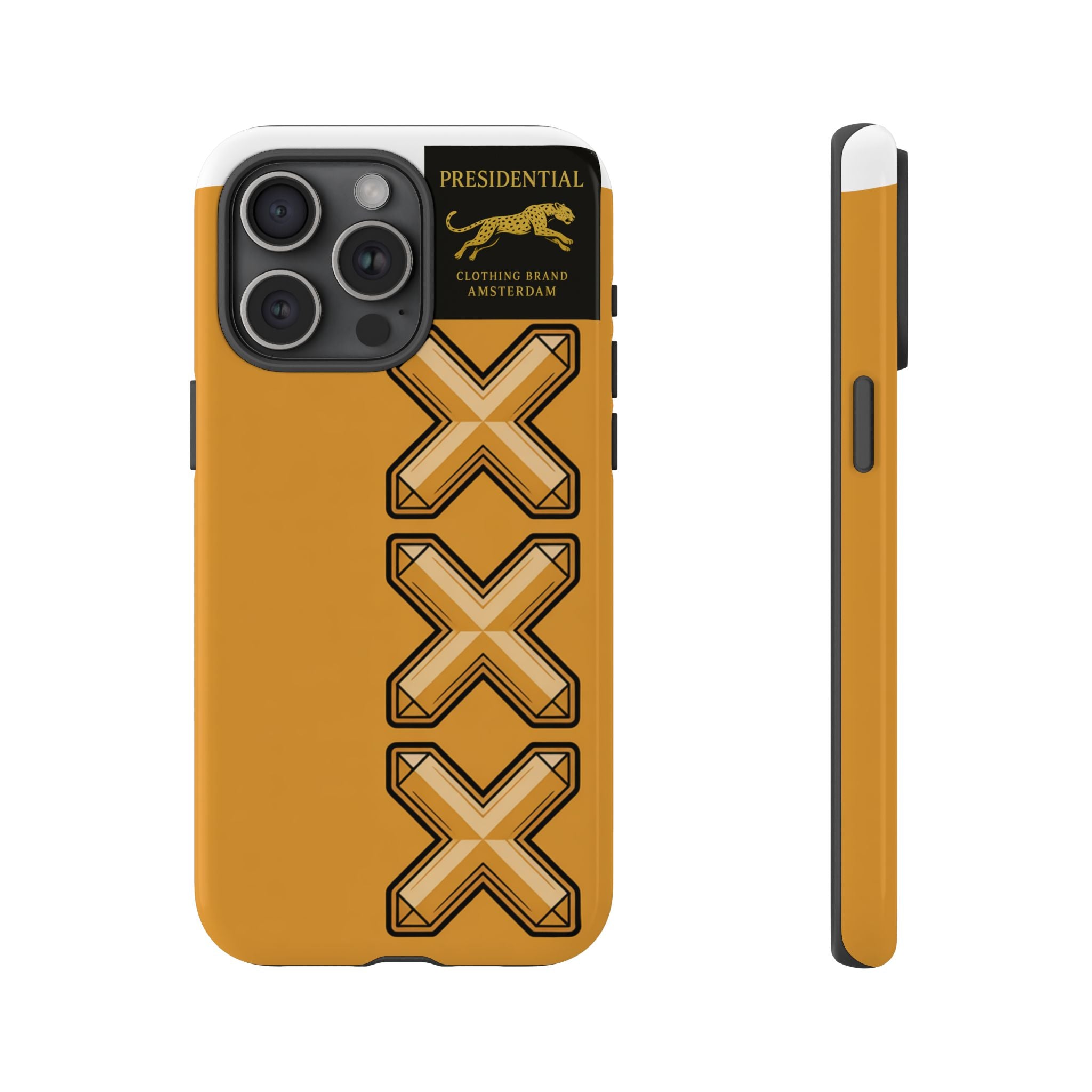Amsterdam XXX Gold Tough Phone Case – Presidential Lion Design