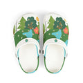 Kids Forest Garden Foam Clogs — Cute Floral River Print EVA Slip-Ons