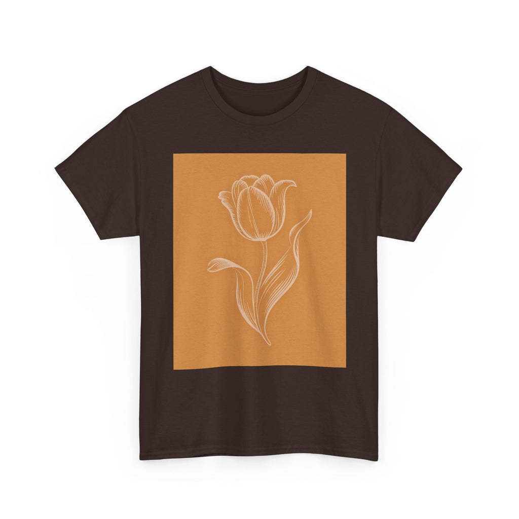 Amsterdam Tulip Graphic Tee — Vintage Cityscape Travel T‑Shirt