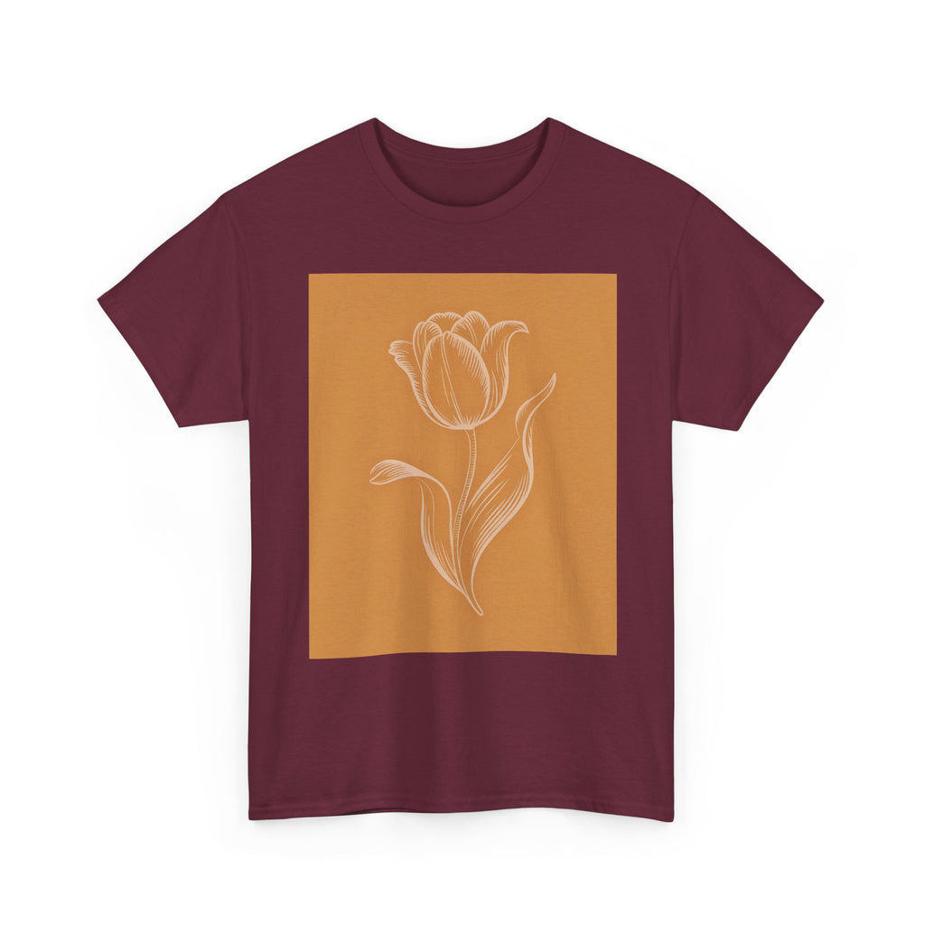 Amsterdam Tulip Graphic Tee — Vintage Cityscape Travel T‑Shirt