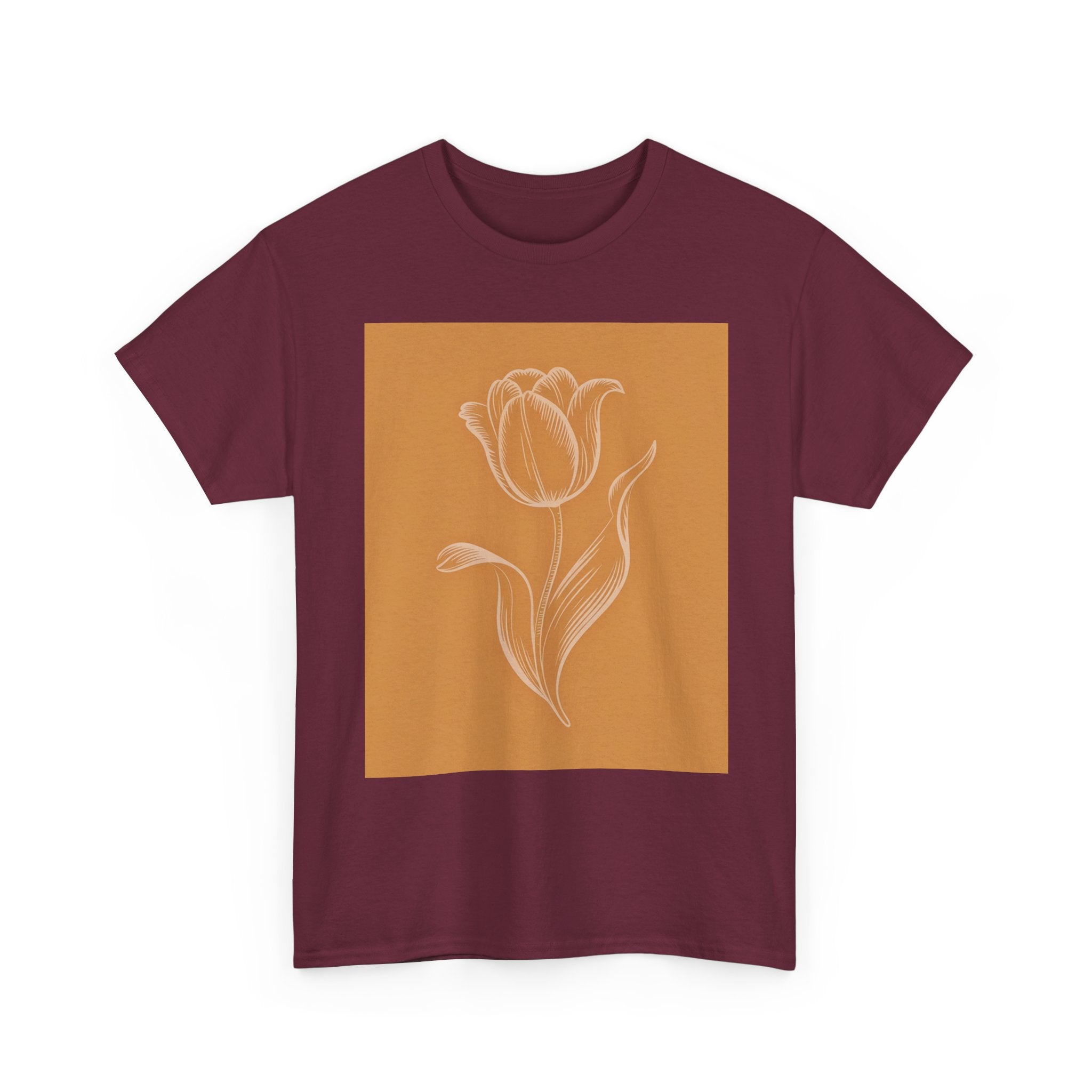 Amsterdam Tulip Graphic Tee — Vintage Cityscape Travel T‑Shirt