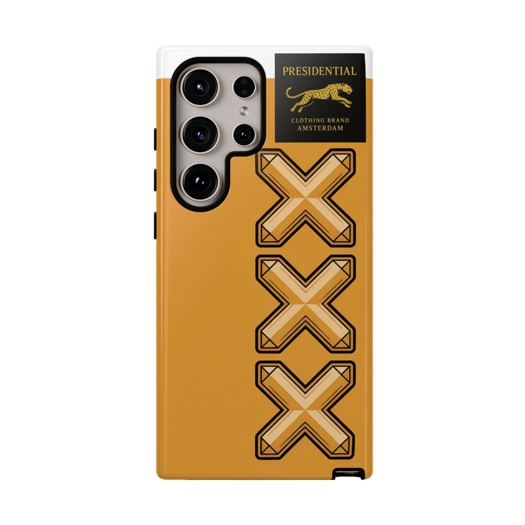 Amsterdam XXX Gold Tough Phone Case – Presidential Lion Design