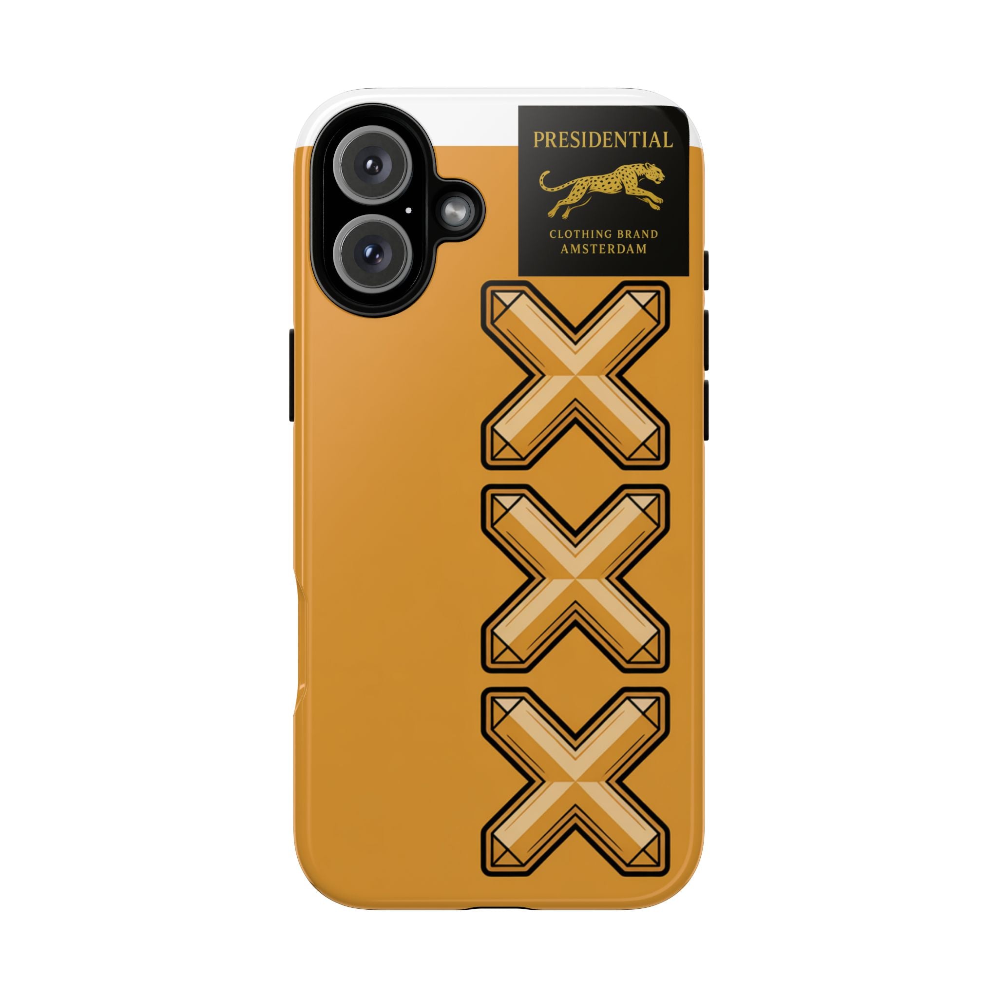 Amsterdam XXX Gold Tough Phone Case – Presidential Lion Design