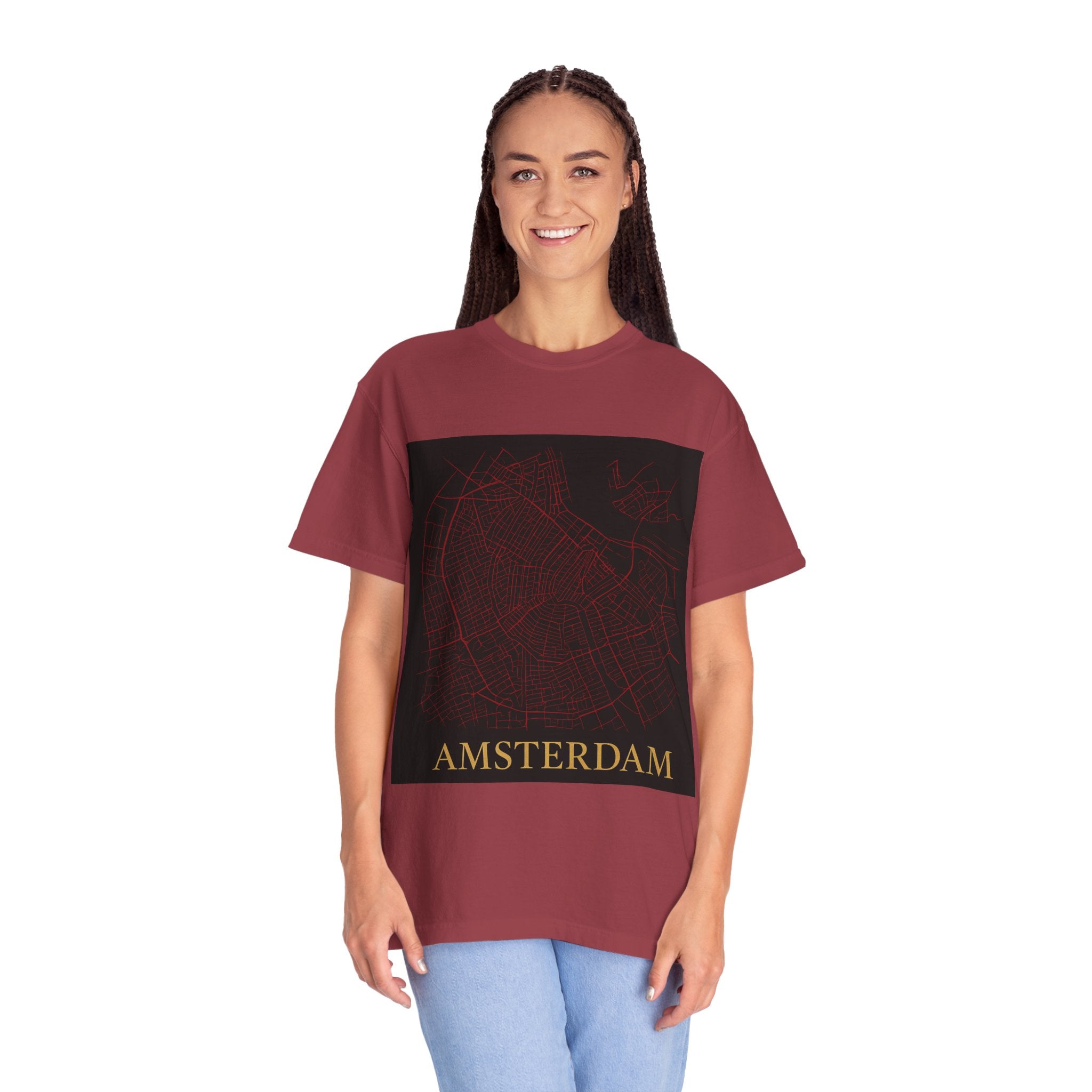 Amsterdam Map & Lemon Bike T-Shirt