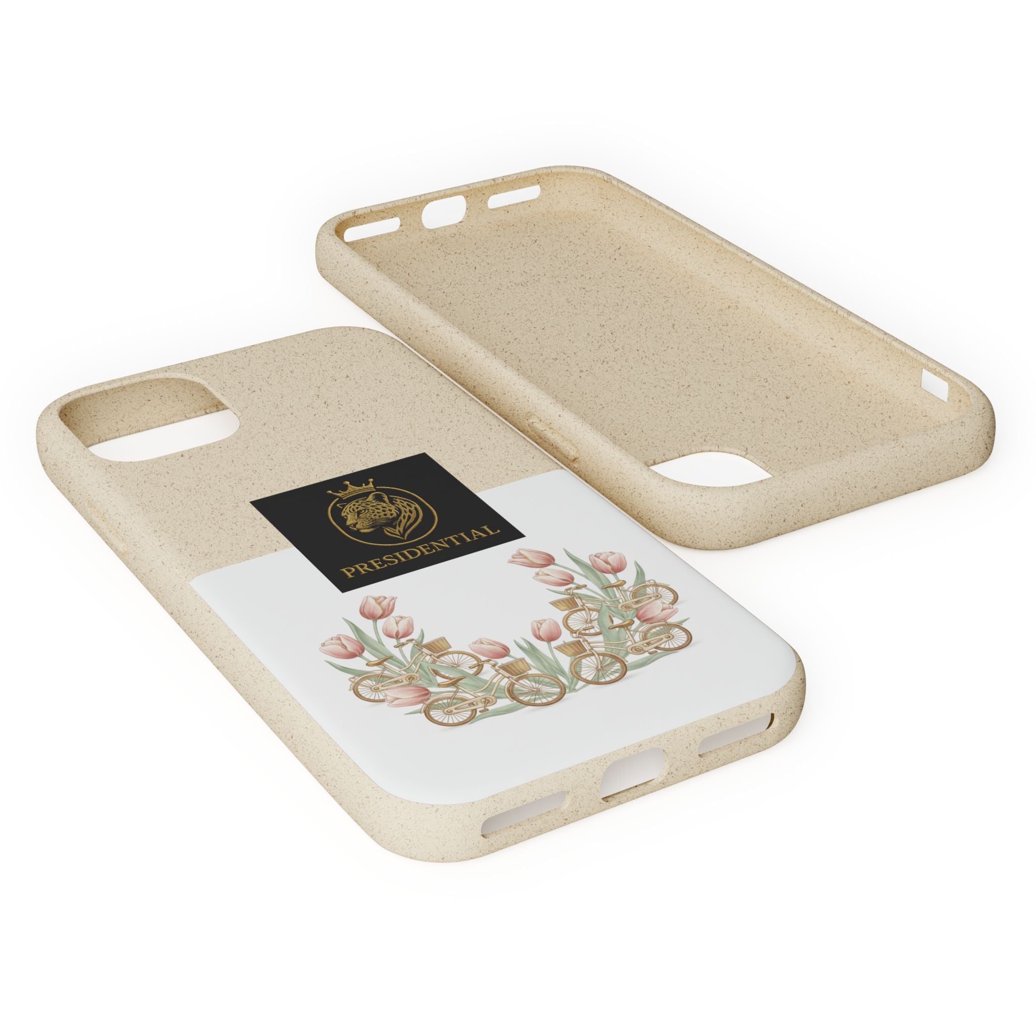 Biodegradable Phone Case — Presidential Lion Crest with Floral Wreath
