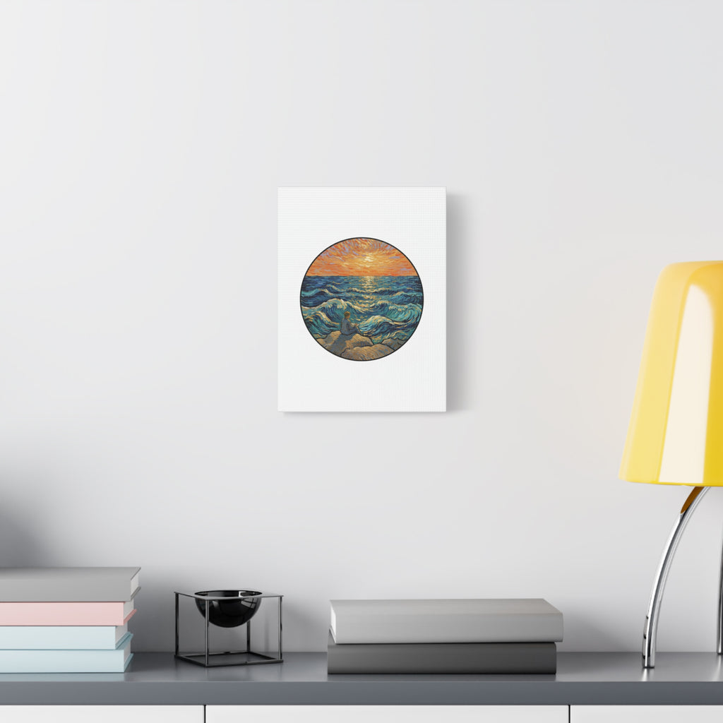 Presidential Sunset Figure Canvas — Ocean Edition