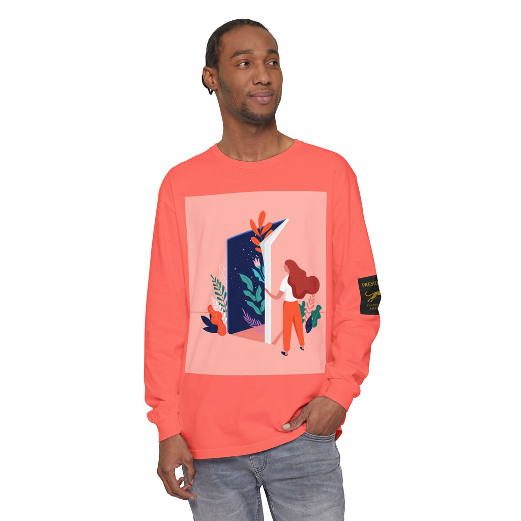 Long Sleeve T-Shirt — Modern Botanical Illustrated Graphic