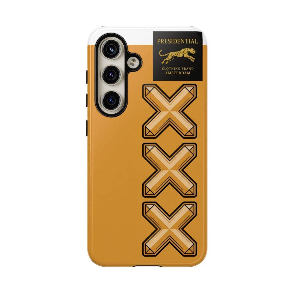 Amsterdam XXX Gold Tough Phone Case – Presidential Lion Design
