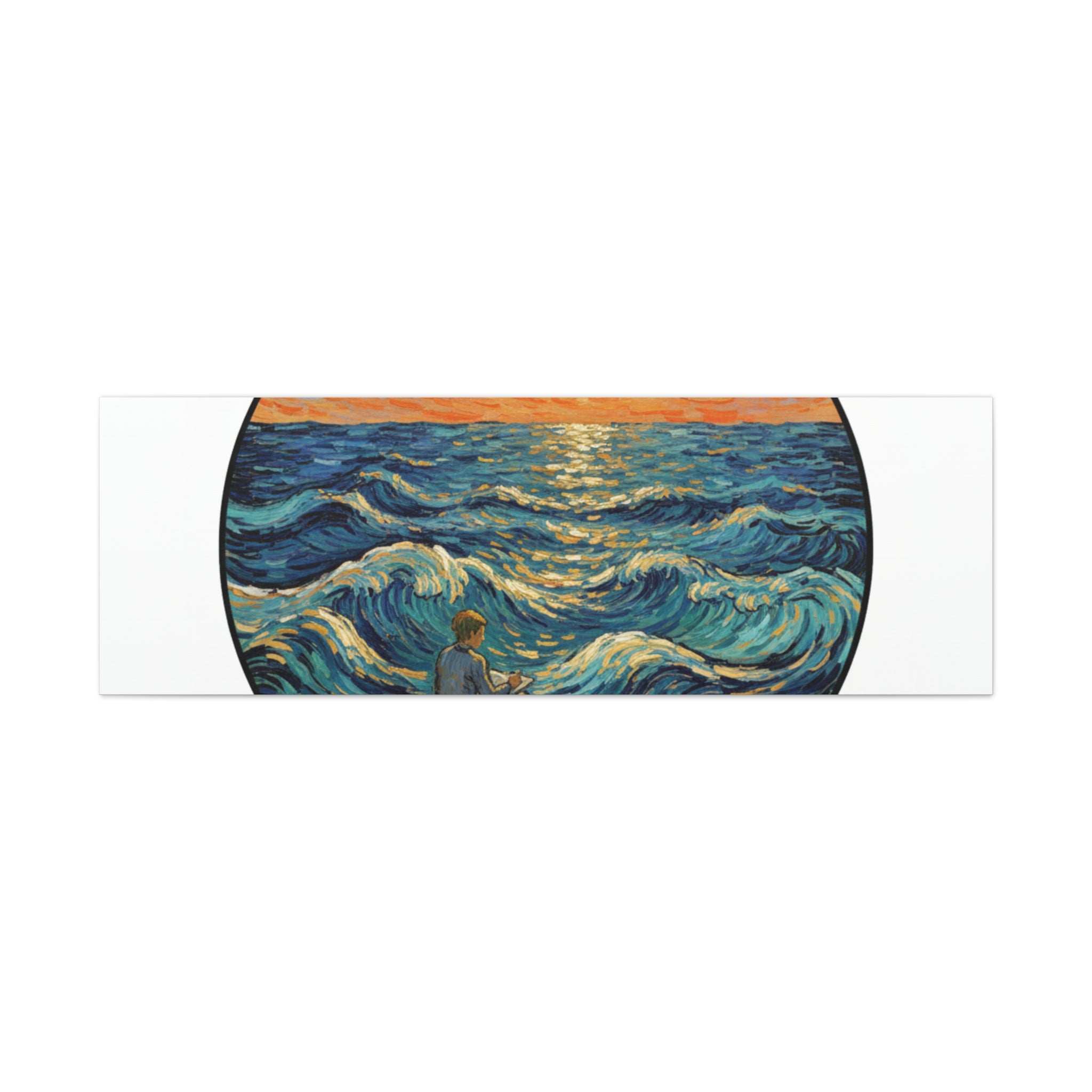 Presidential Sunset Figure Canvas — Ocean Edition