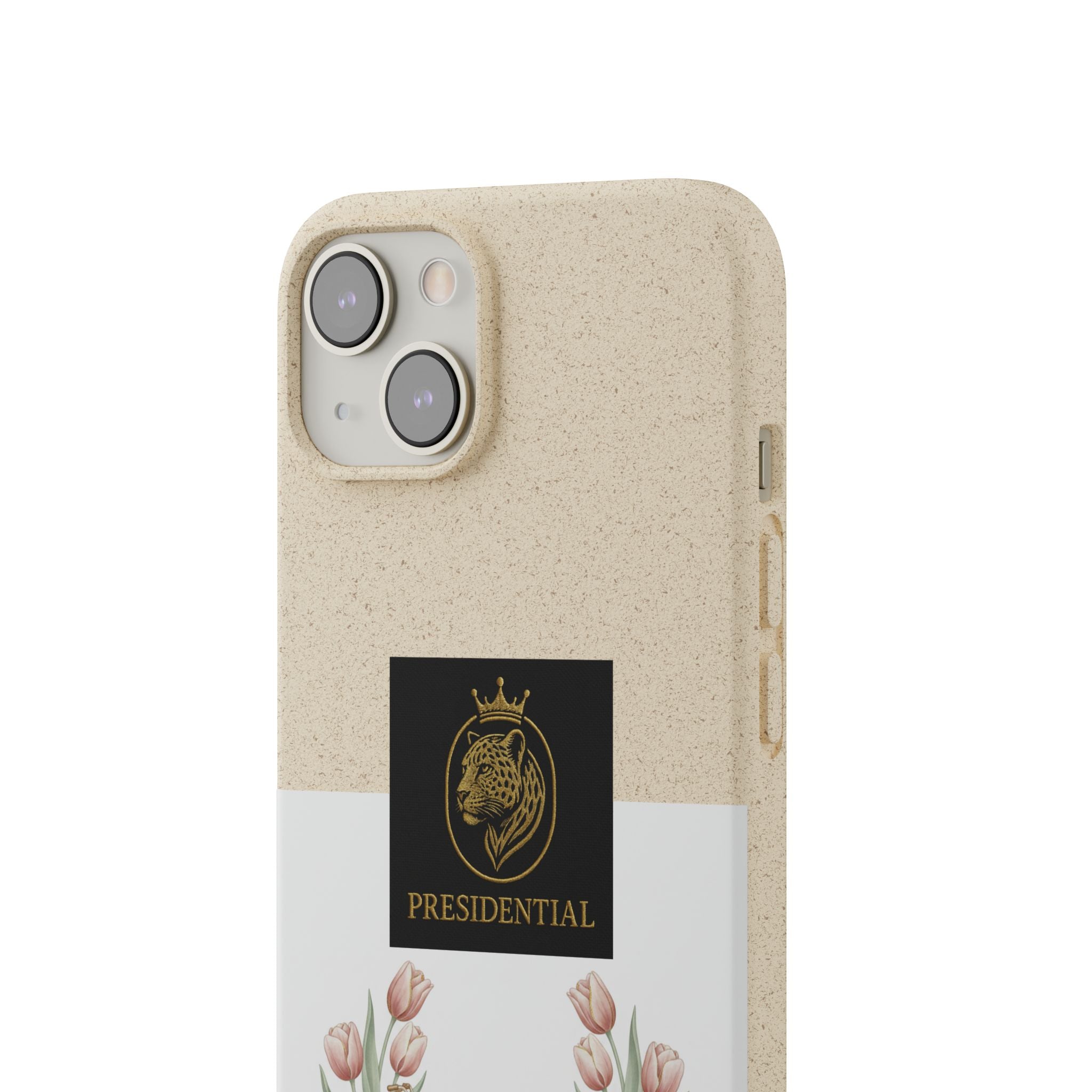 Biodegradable Phone Case — Presidential Lion Crest with Floral Wreath