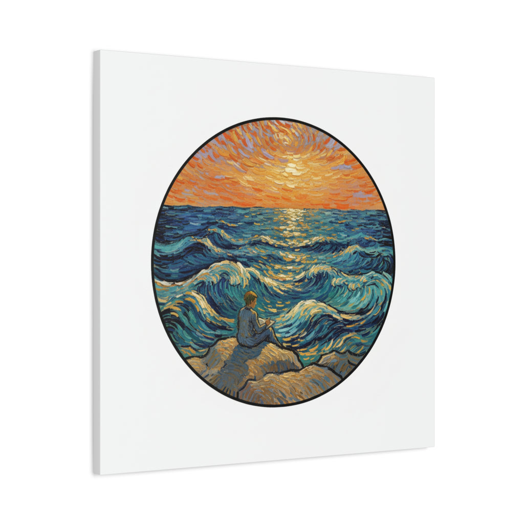 Presidential Sunset Figure Canvas — Ocean Edition