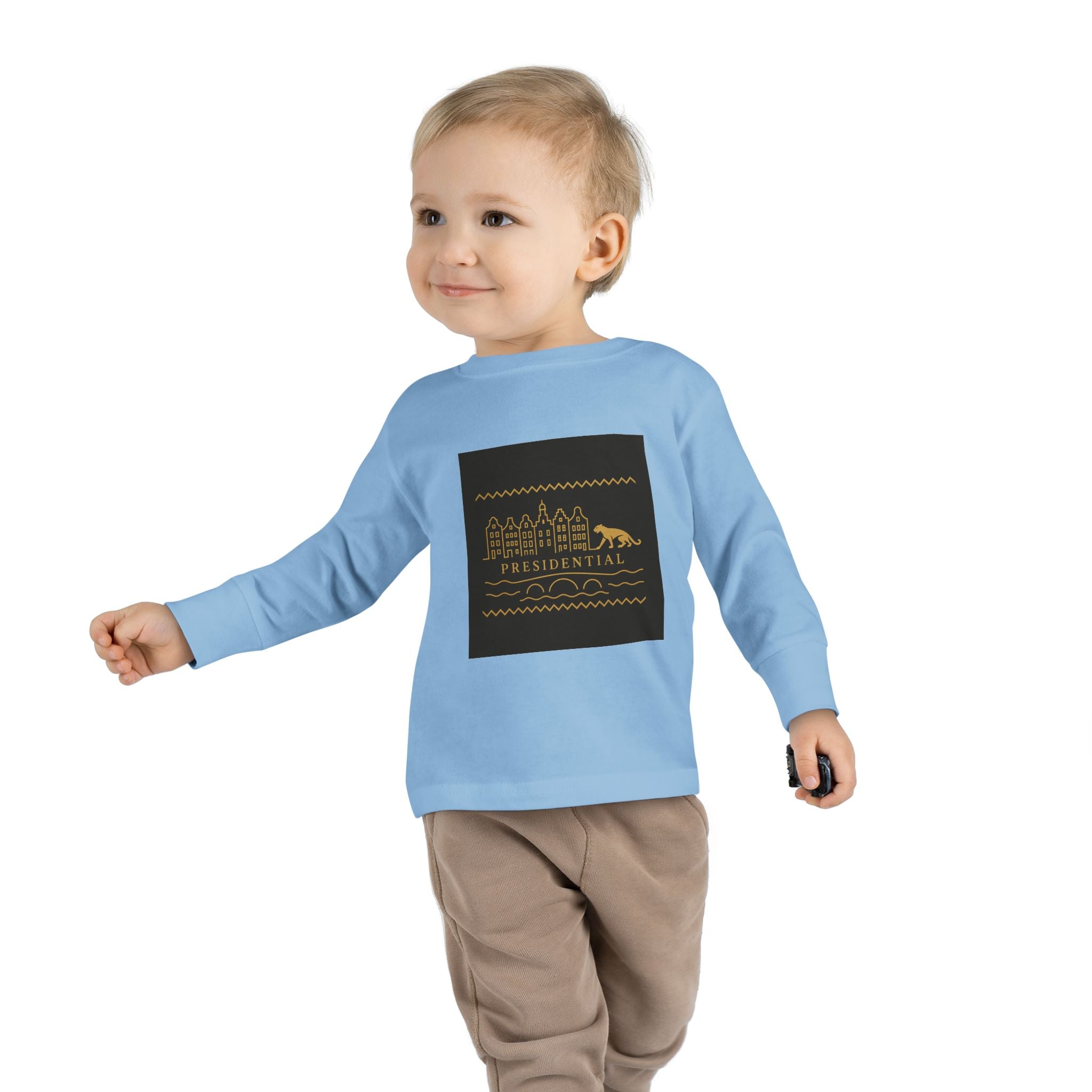 Presidential Leopard Toddler Long Sleeve Tee