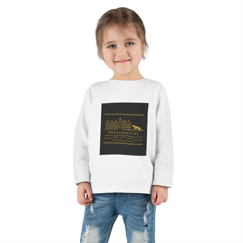 Presidential Leopard Toddler Long Sleeve Tee