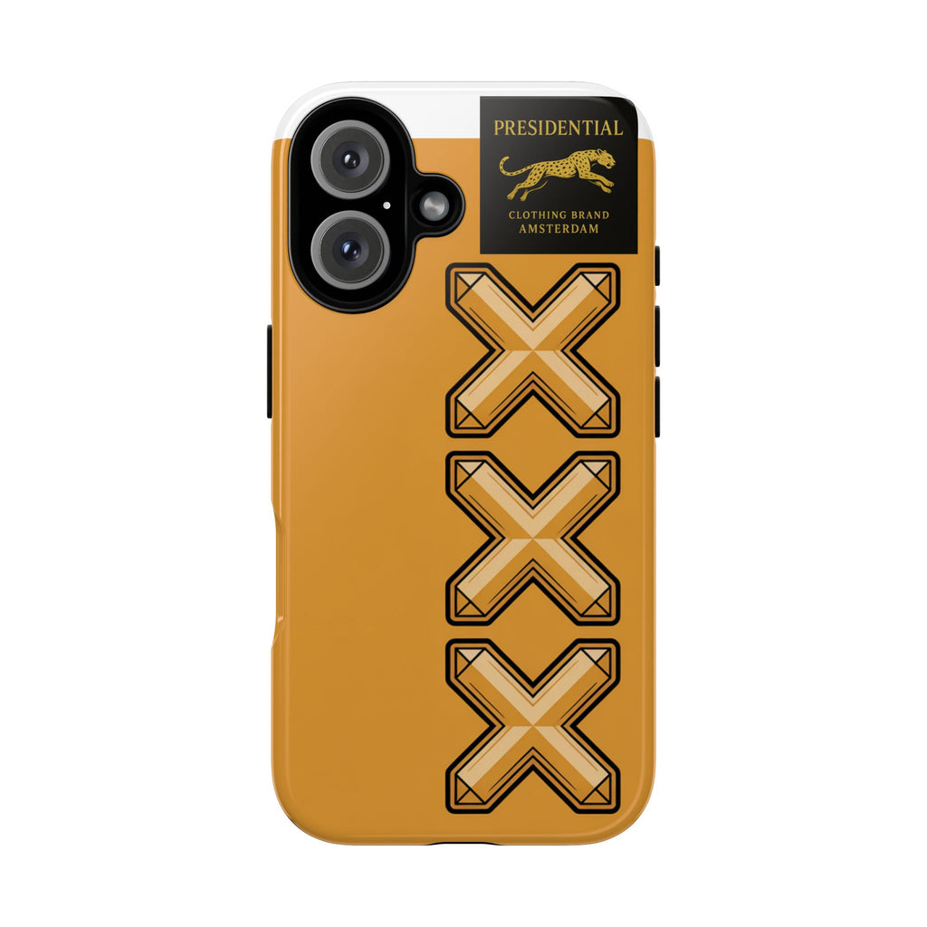 Amsterdam XXX Gold Tough Phone Case – Presidential Lion Design