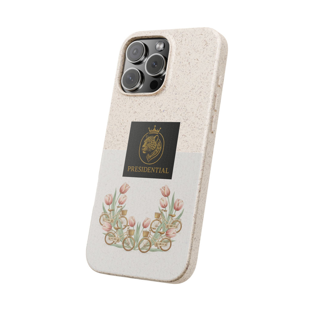 Biodegradable Phone Case — Presidential Lion Crest with Floral Wreath