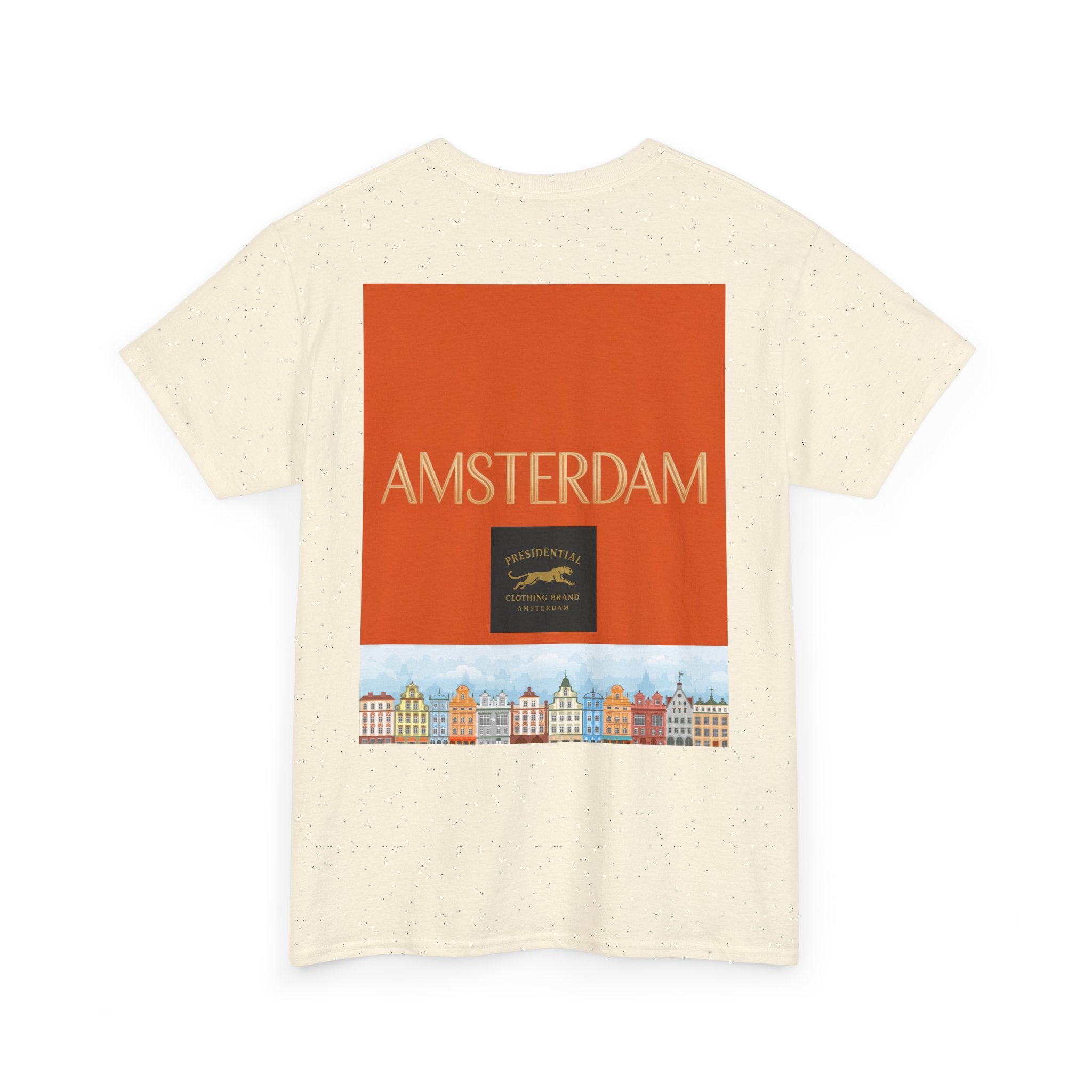 Amsterdam Tulip Graphic Tee — Vintage Cityscape Travel T‑Shirt