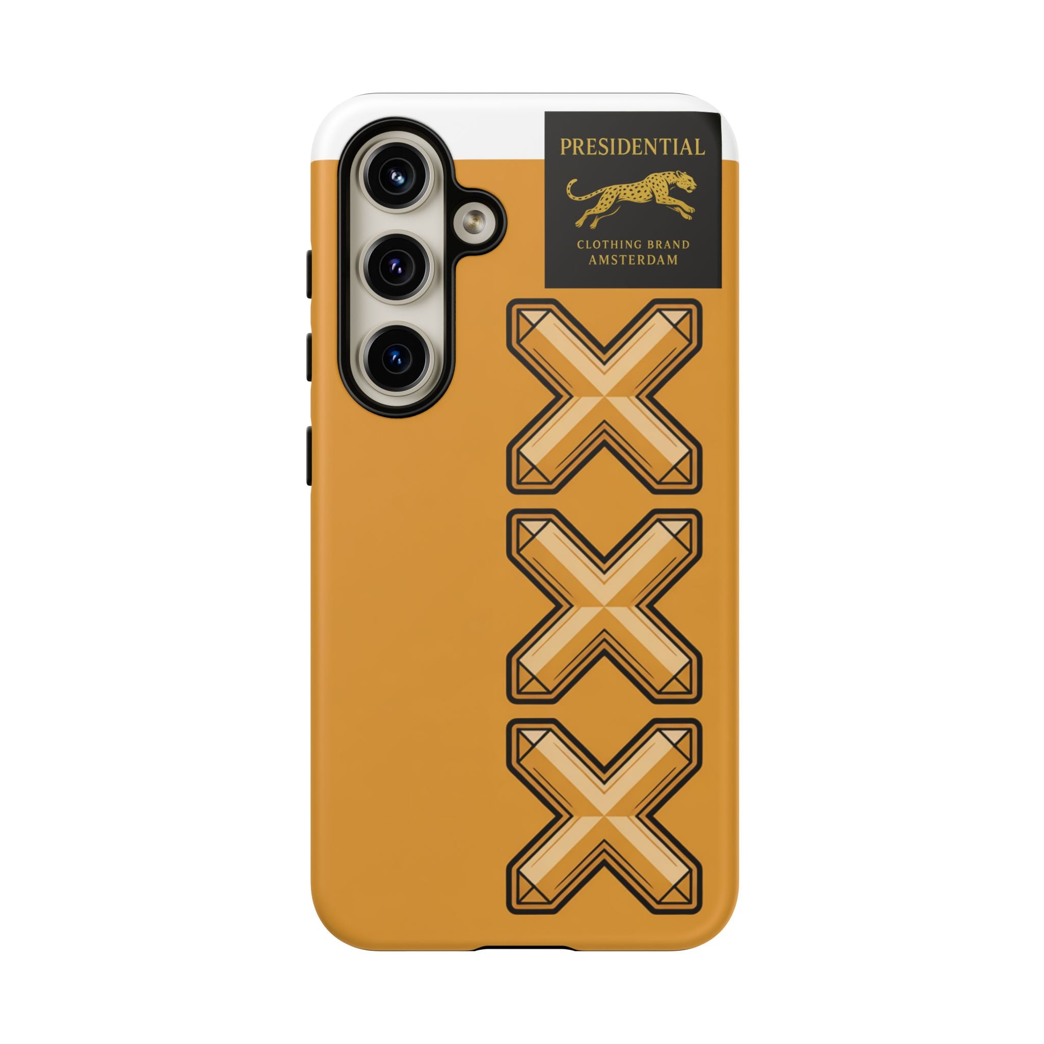Amsterdam XXX Gold Tough Phone Case – Presidential Lion Design