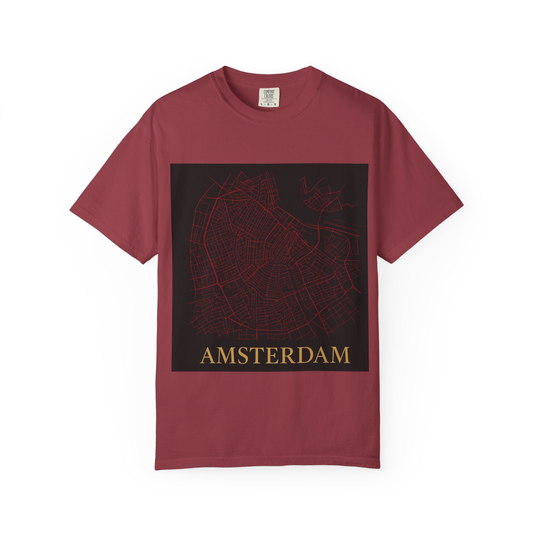 Amsterdam Map & Lemon Bike T-Shirt