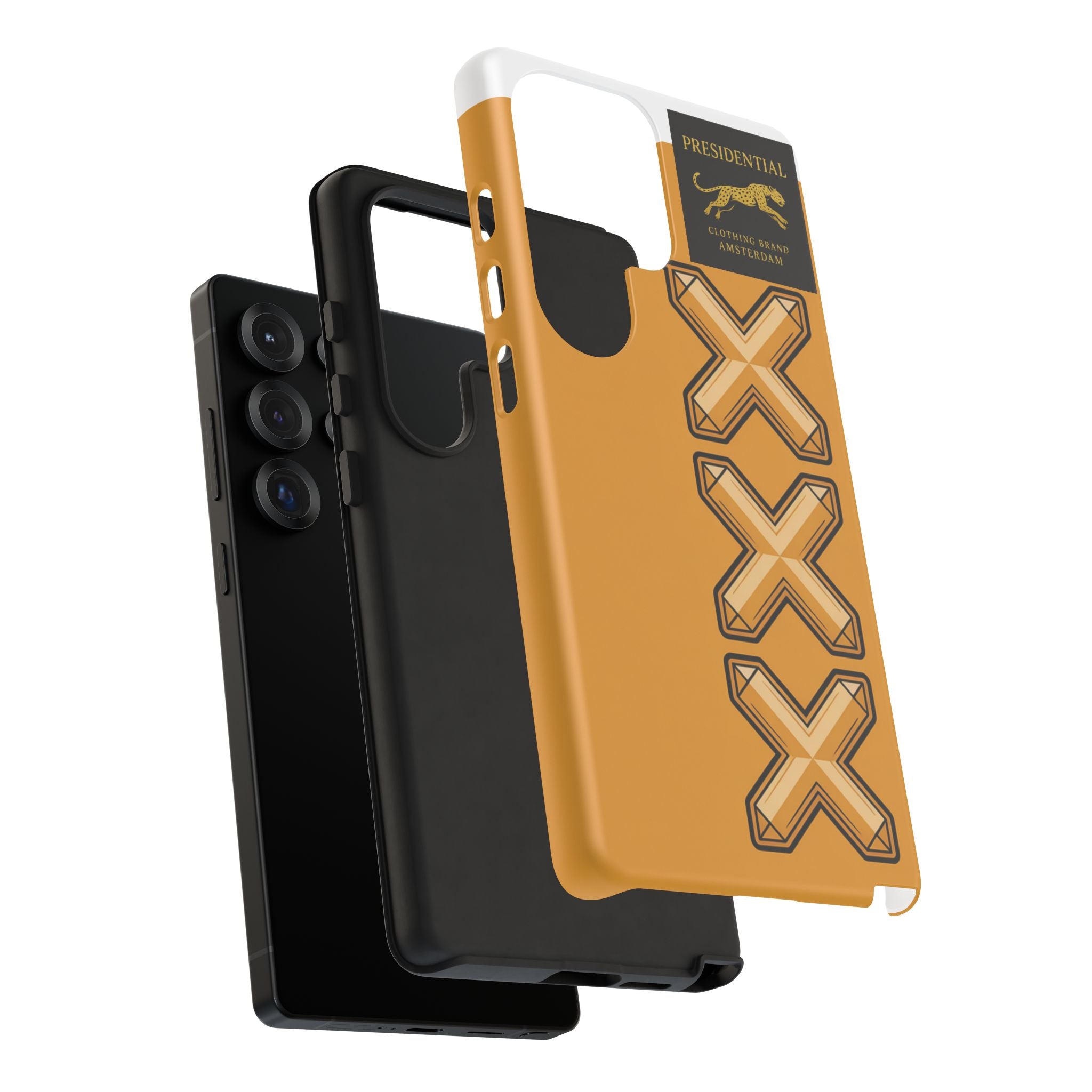 Amsterdam XXX Gold Tough Phone Case – Presidential Lion Design