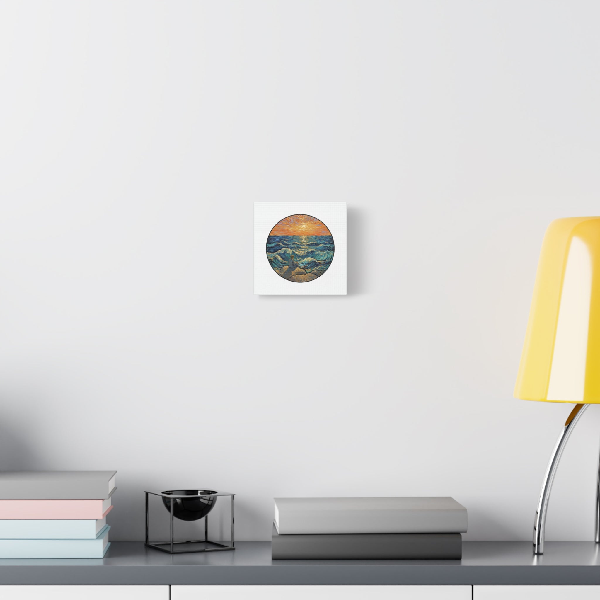 Presidential Sunset Figure Canvas — Ocean Edition