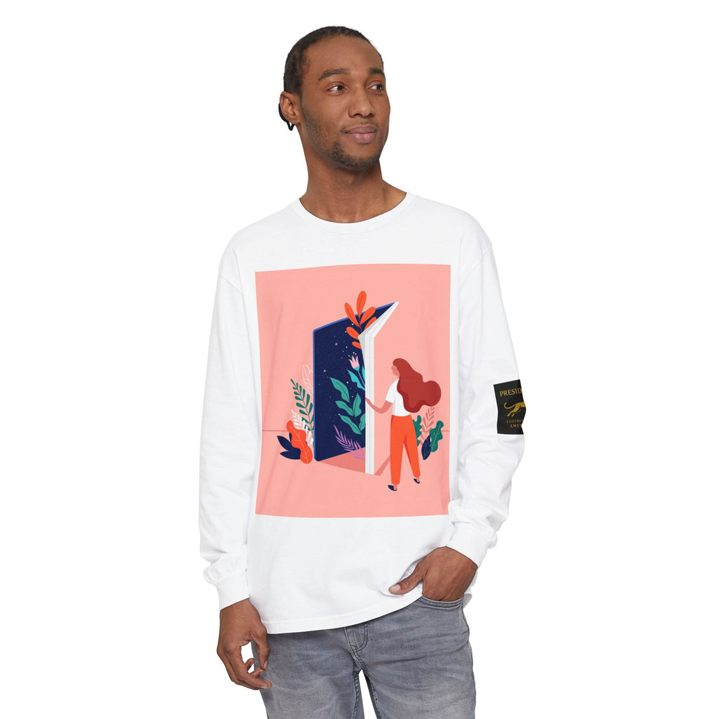 Long Sleeve T-Shirt — Modern Botanical Illustrated Graphic