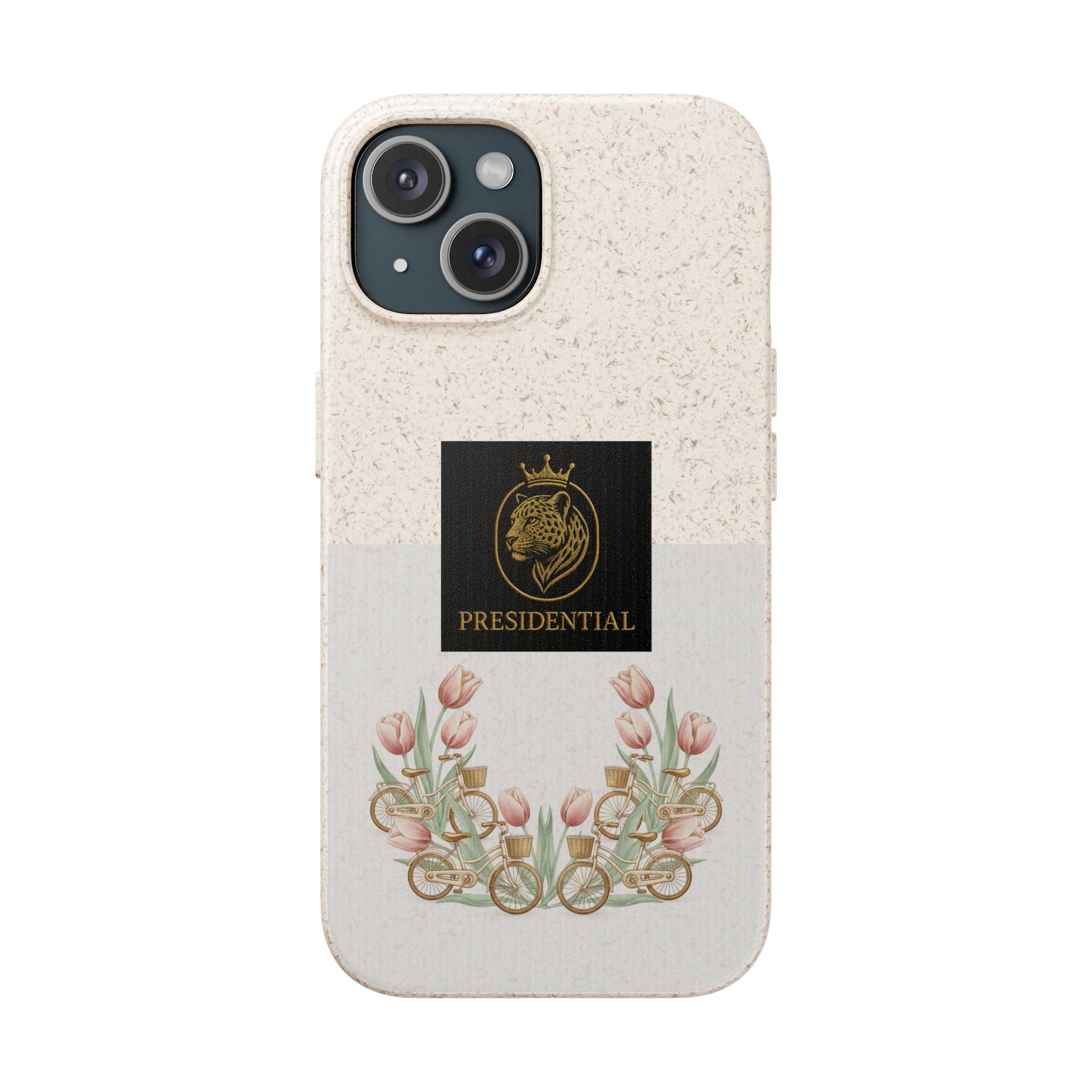 Biodegradable Phone Case — Presidential Lion Crest with Floral Wreath