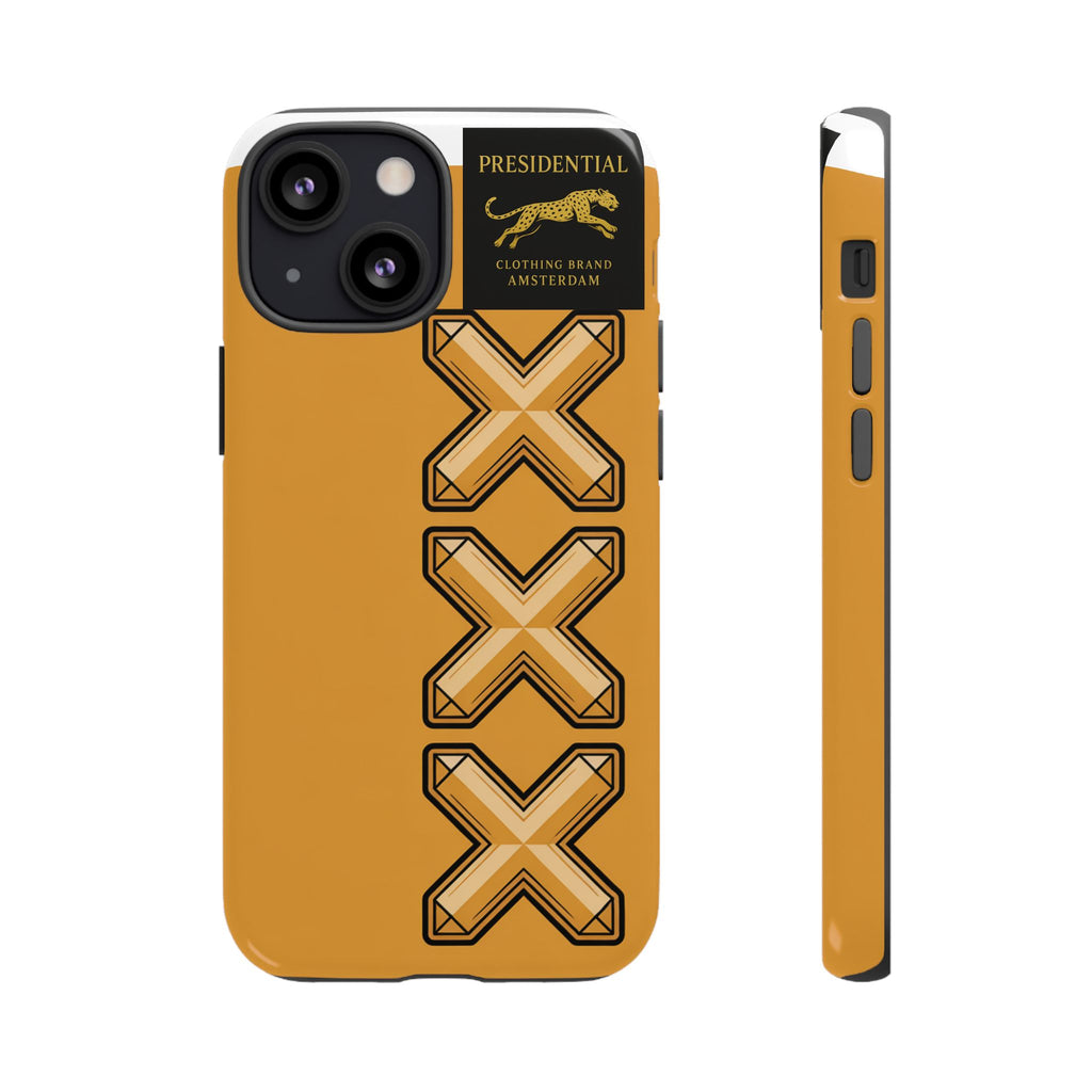 Amsterdam XXX Gold Tough Phone Case – Presidential Lion Design